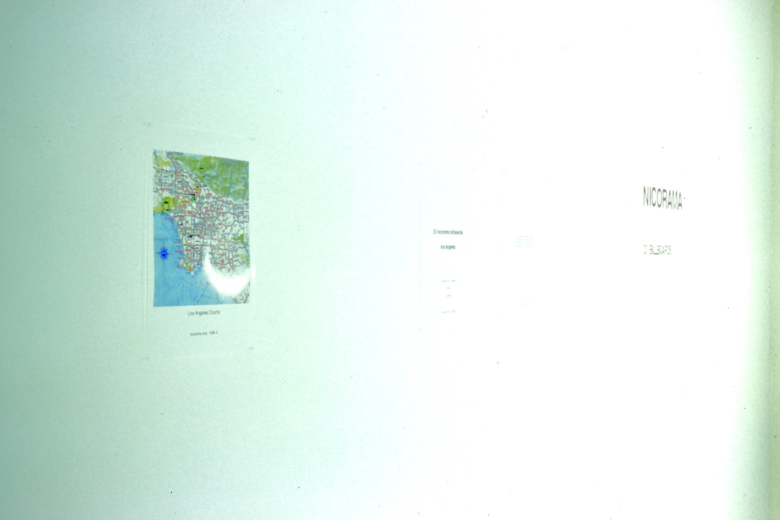  33 nicorama billboards (1998):  Installation view  