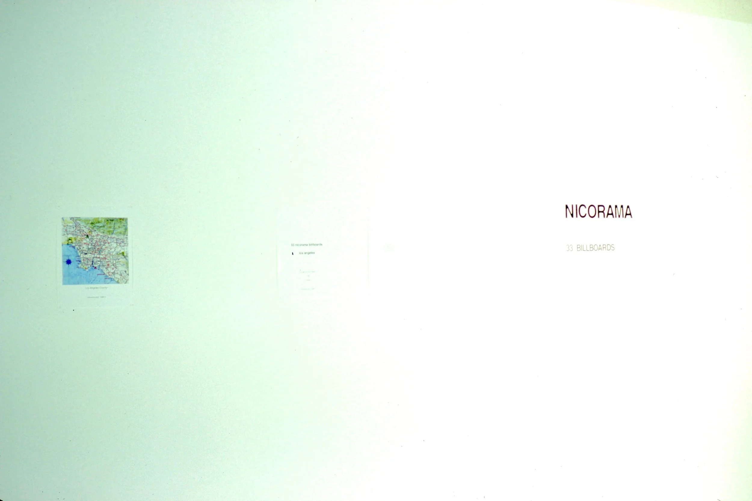  33 nicorama billboards (1998):  Installation view  