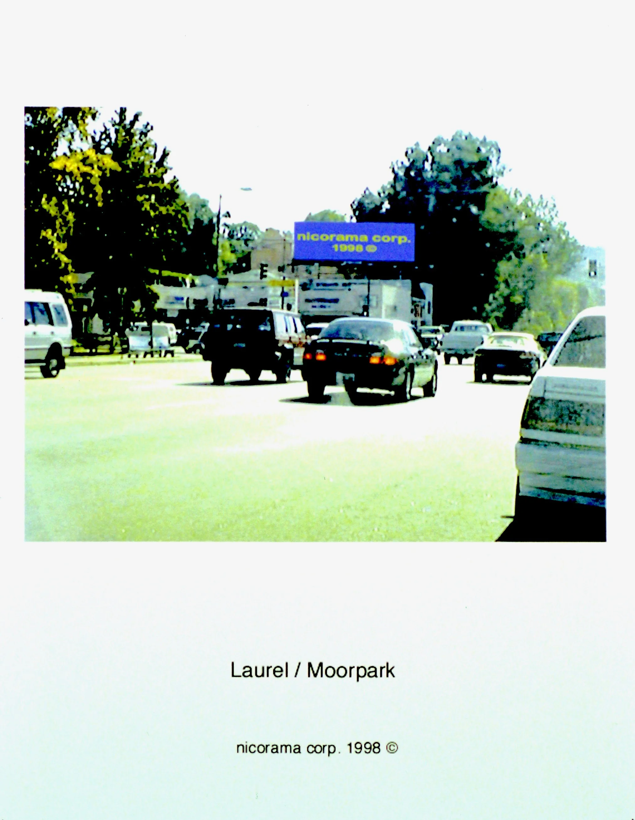  33 nicorama billboards (1998):  Ink jet print, 10"x8" each  