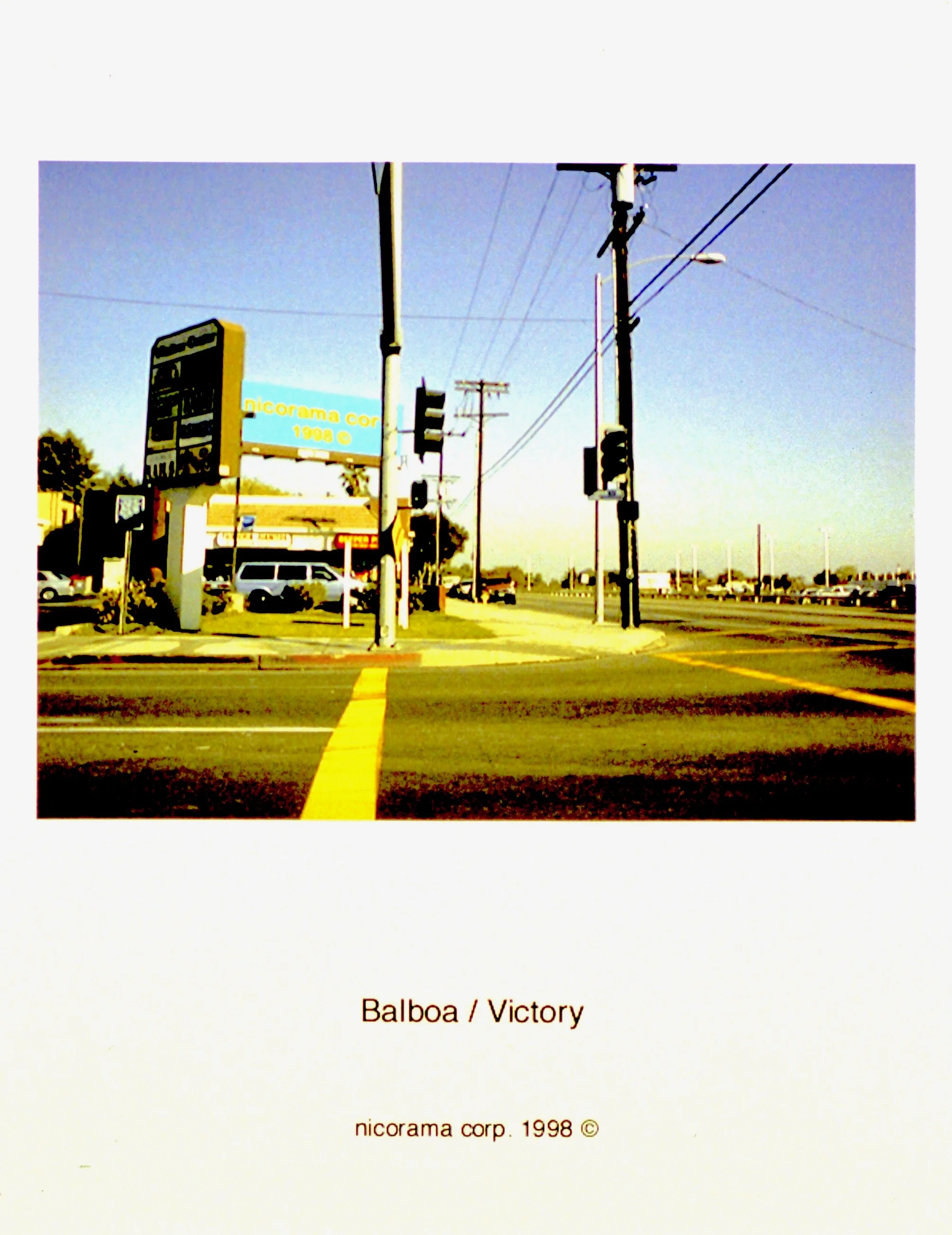  33 nicorama billboards (1998):  Ink jet print, 10"x8" each  