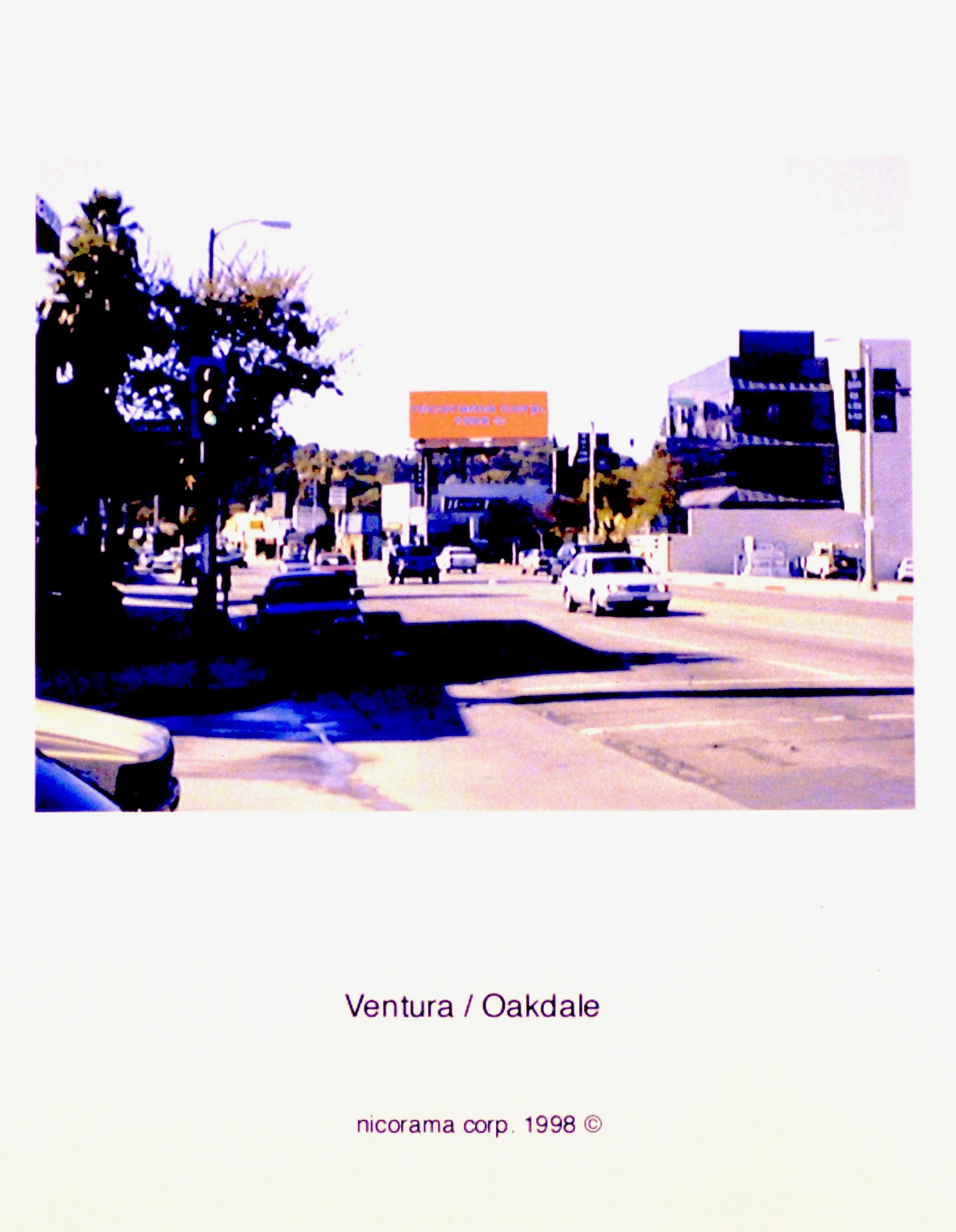  33 nicorama billboards (1998):  Ink jet print, 10"x8" each  