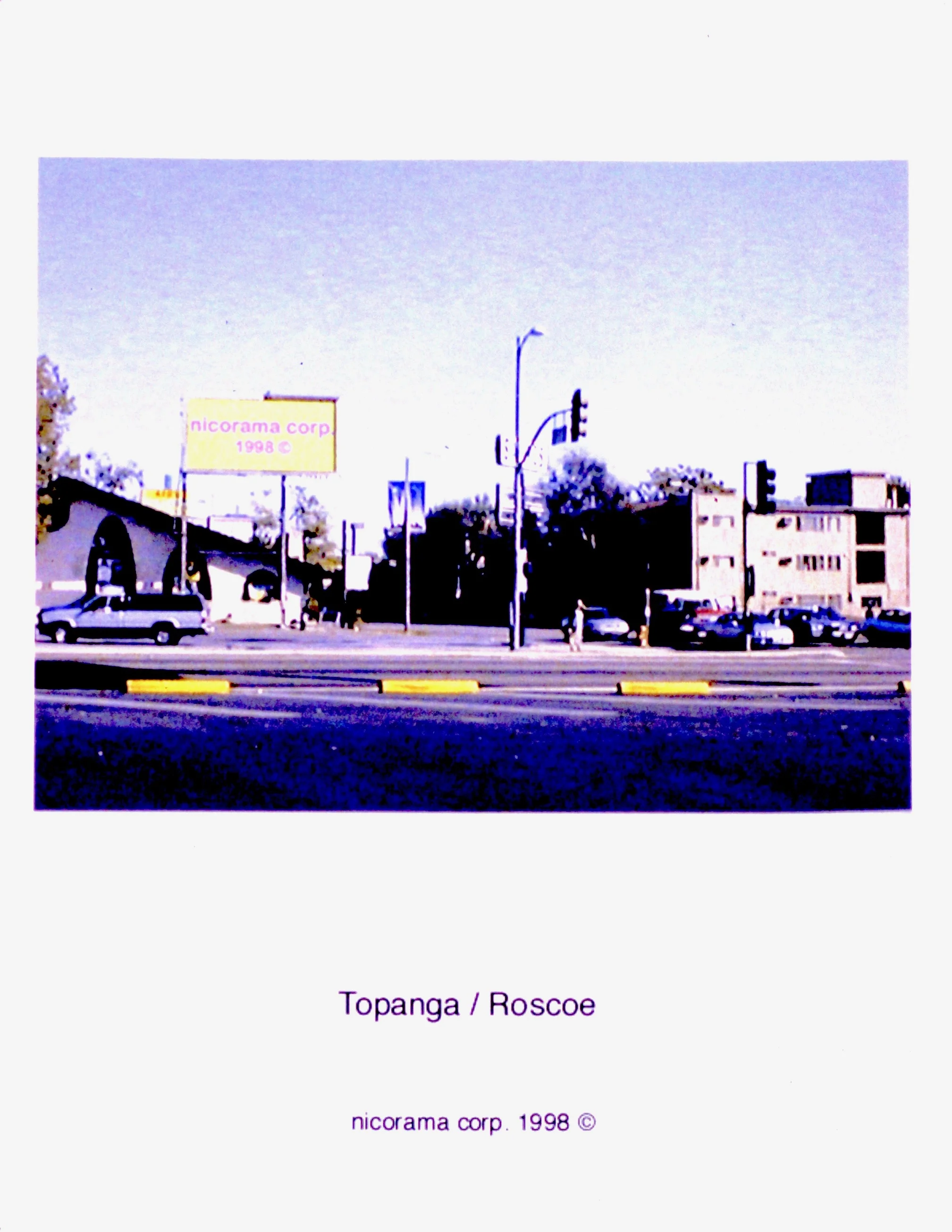  33 nicorama billboards (1998):  Ink jet print, 10"x8" each  