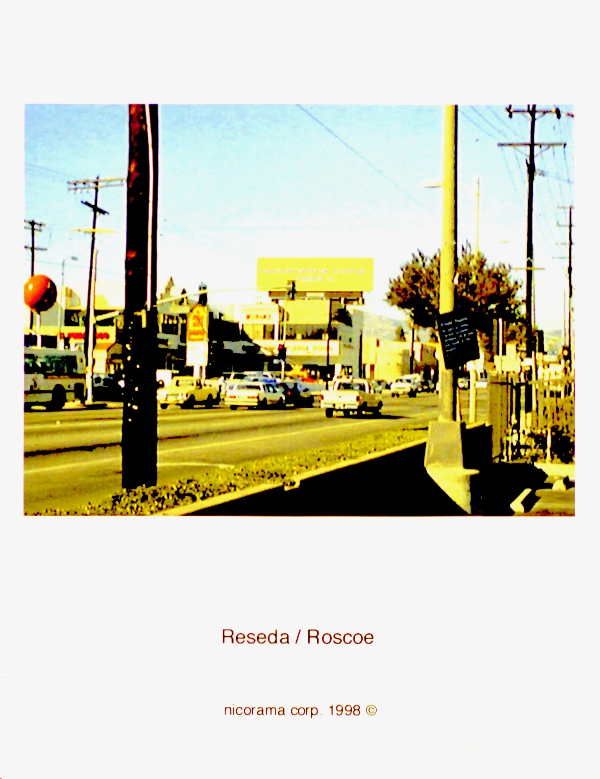  33 nicorama billboards (1998):  Ink jet print, 10"x8" each  