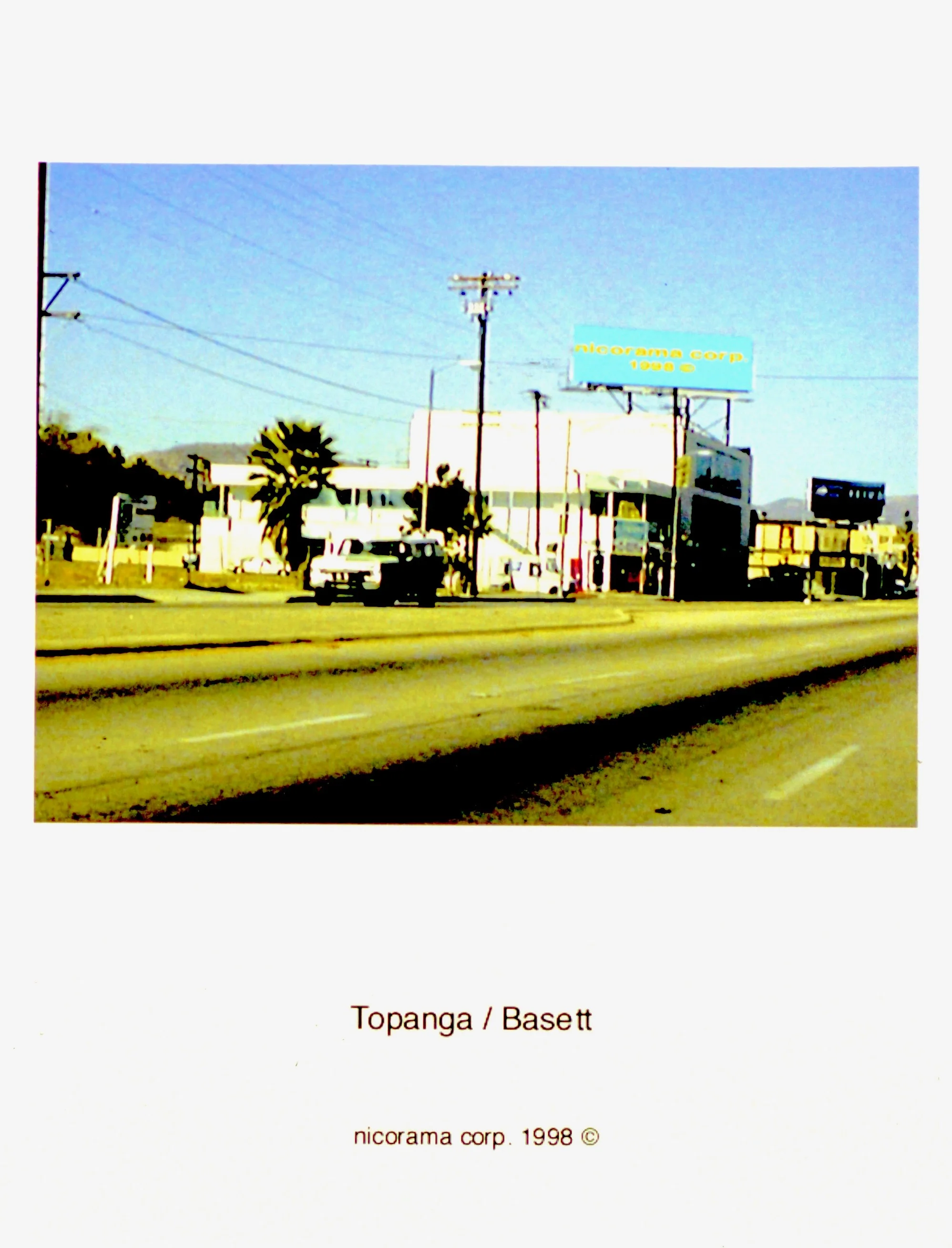  33 nicorama billboards (1998):  Ink jet print, 10"x8" each  