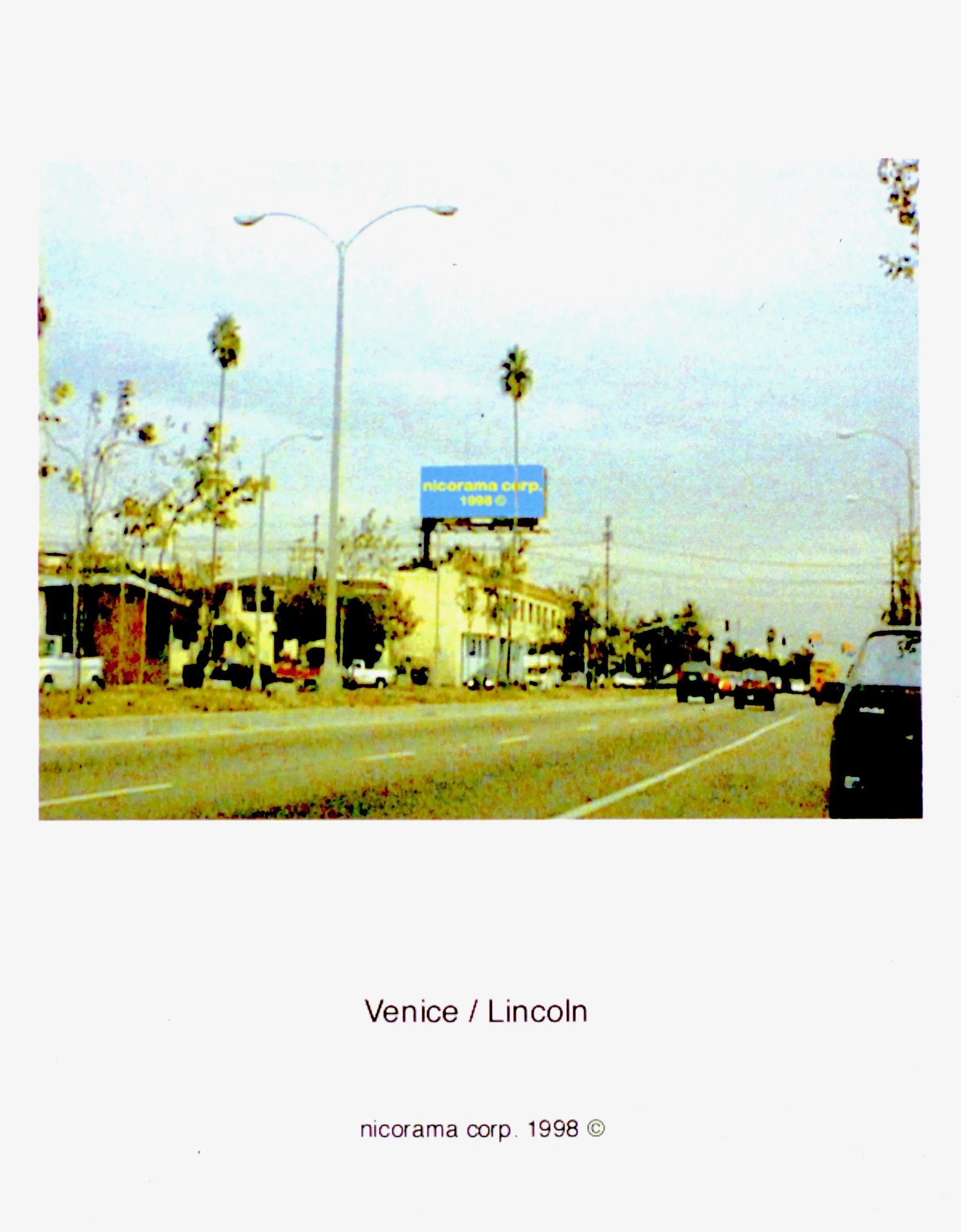  33 nicorama billboards (1998):  Ink jet print, 10"x8" each  