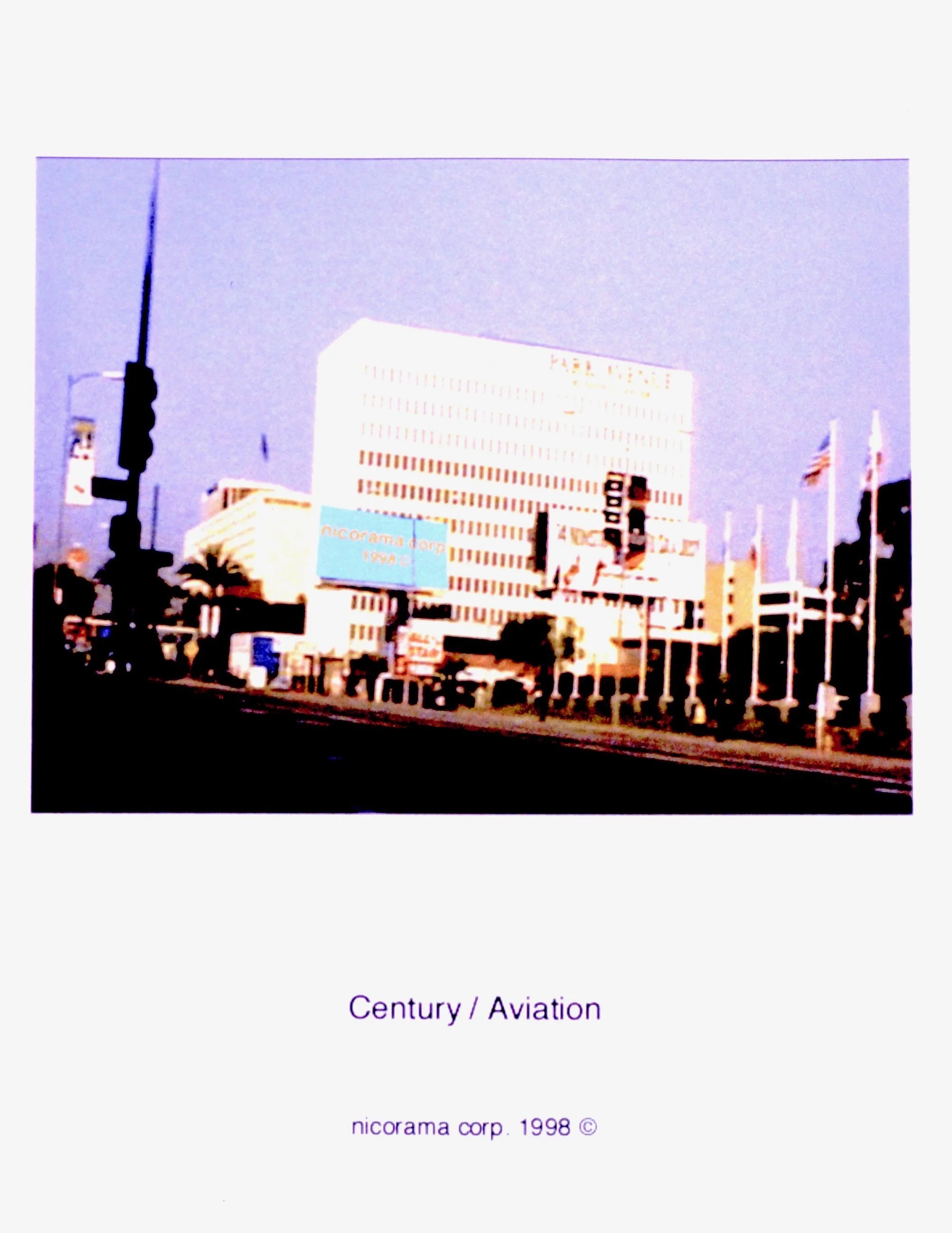  33 nicorama billboards (1998):  Ink jet print, 10"x8" each  