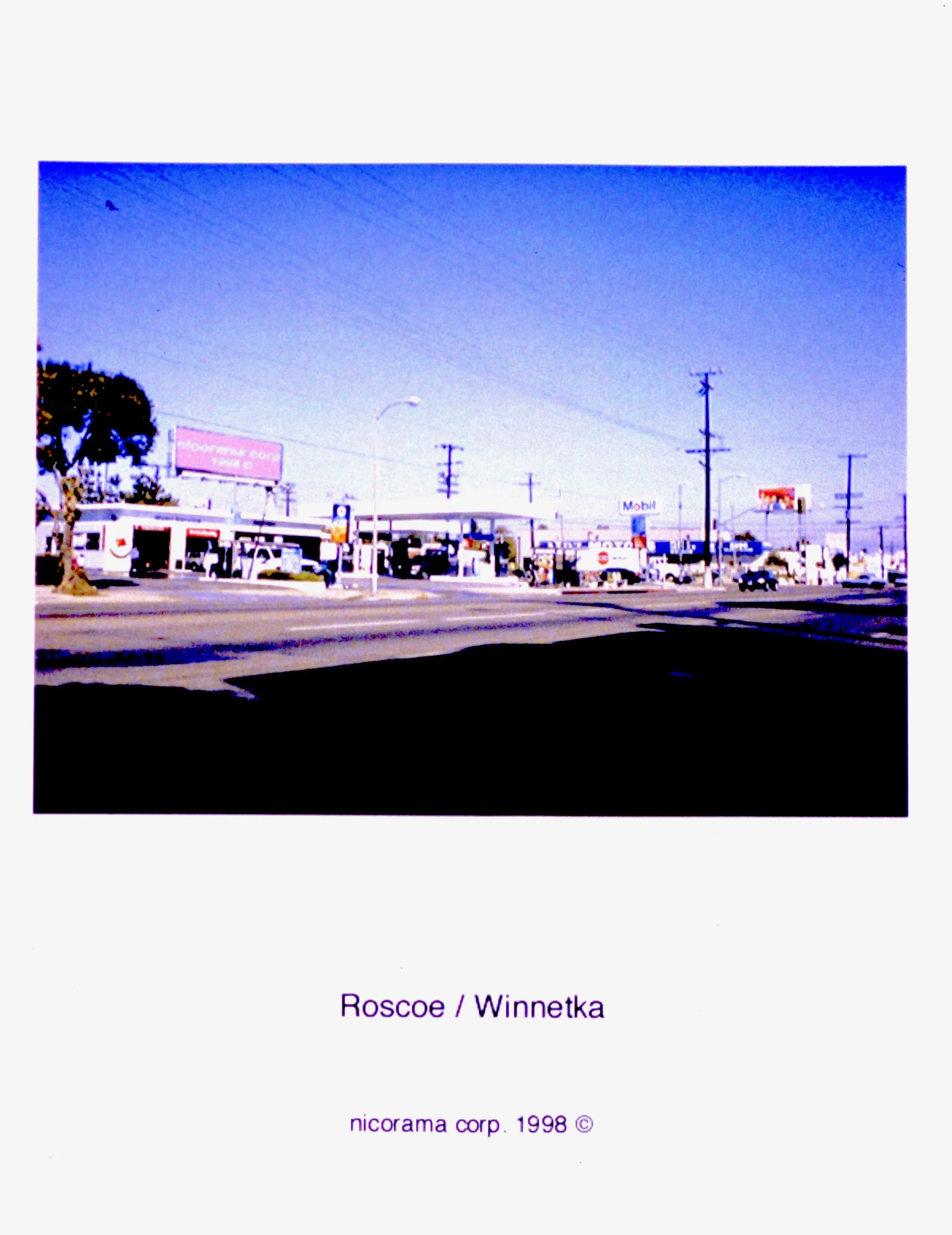  33 nicorama billboards (1998):  Ink jet print, 10"x8" each  