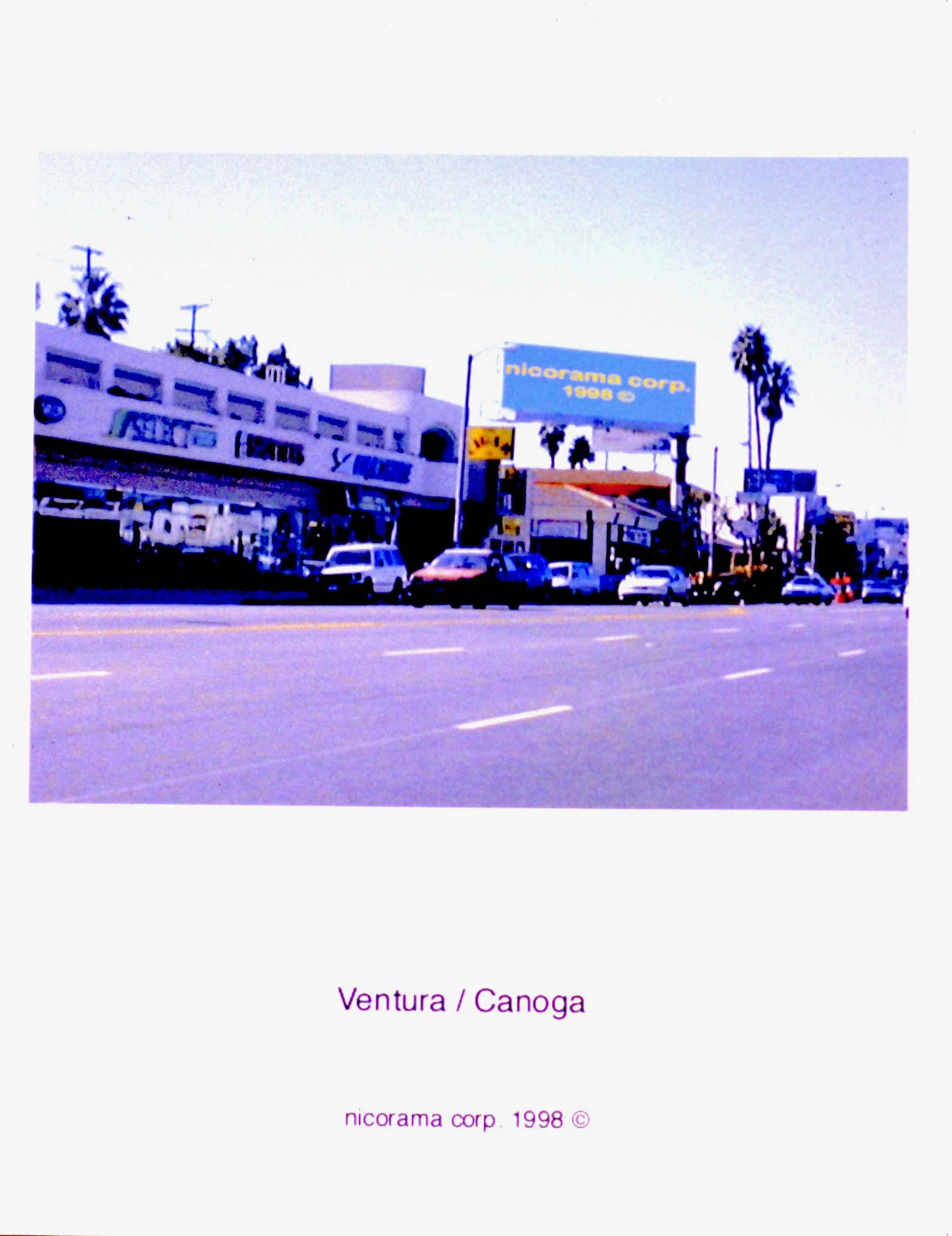  33 nicorama billboards (1998):  Ink jet print, 10"x8" each  