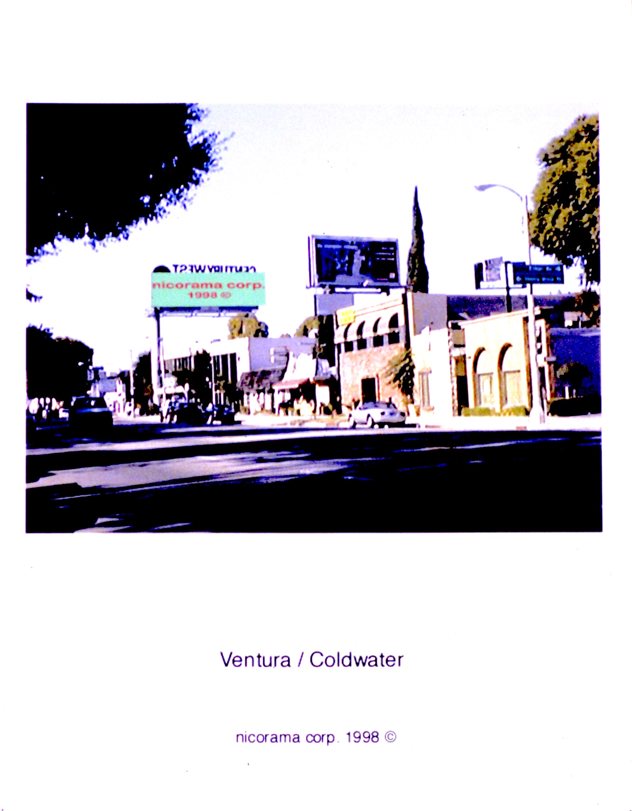  33 nicorama billboards (1998):  Ink jet print, 10"x8" each  