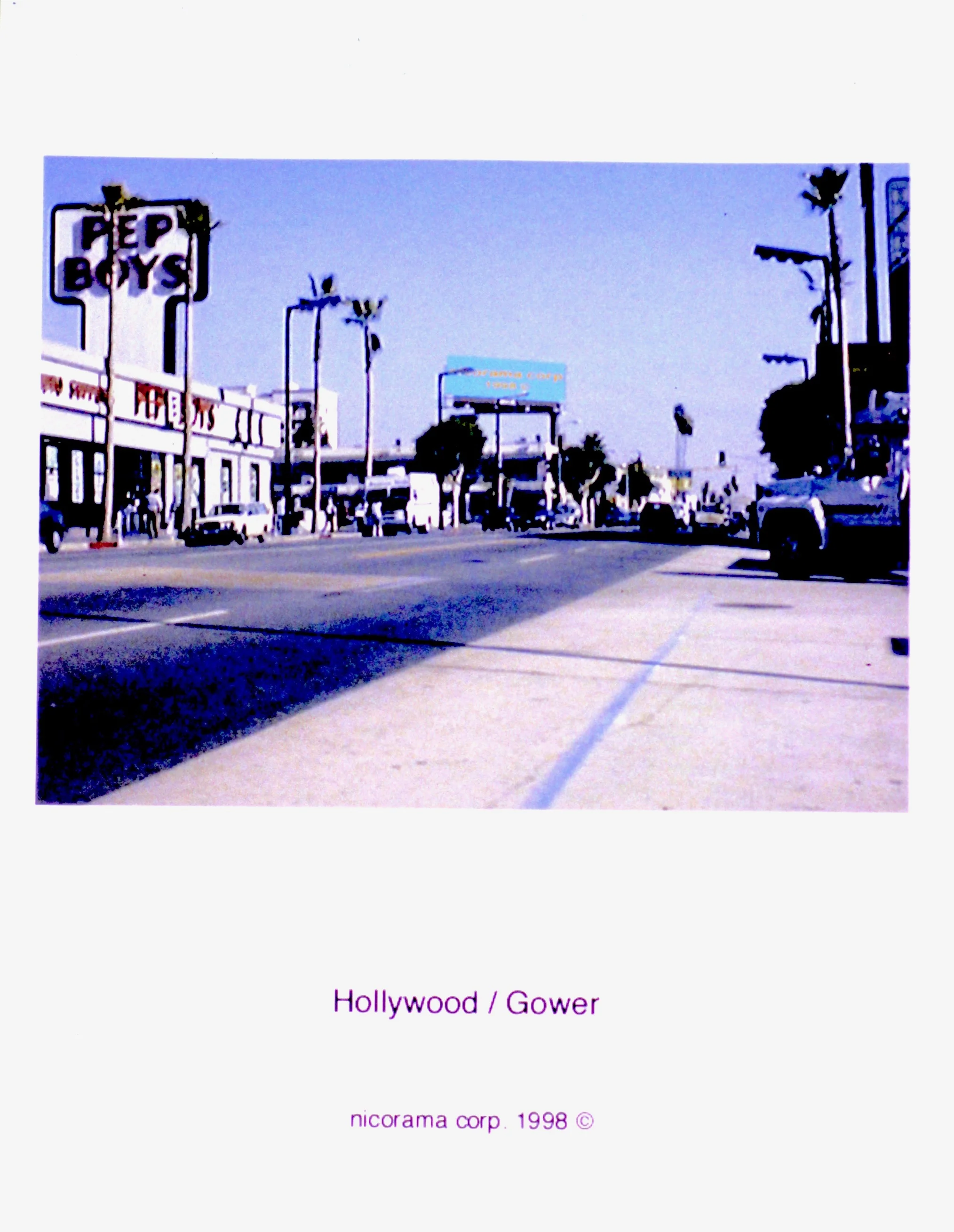  33 nicorama billboards (1998):  Ink jet print, 10"x8" each  