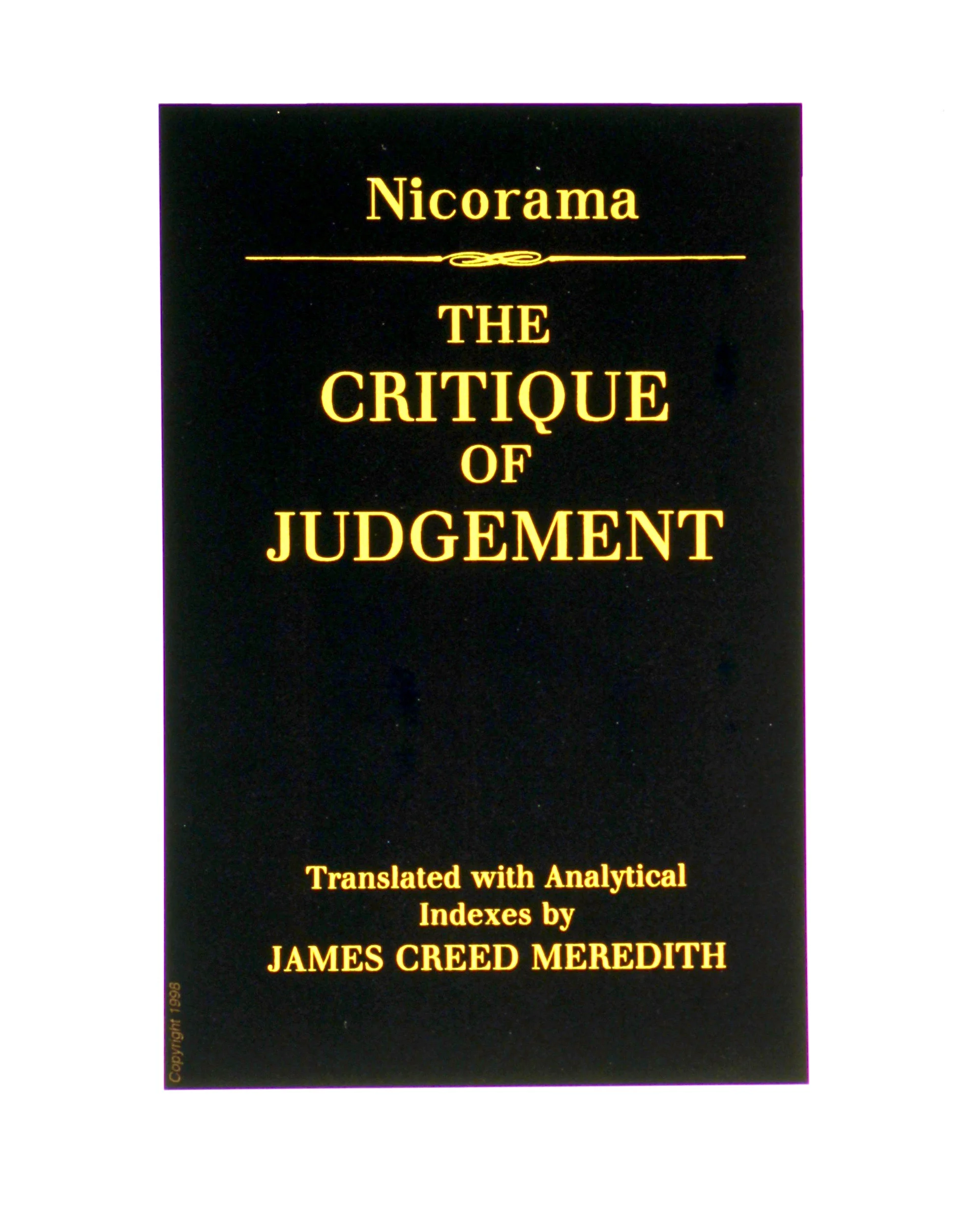  Nicorama logo 6 (1998):  Ink jet print, 10"x8"  