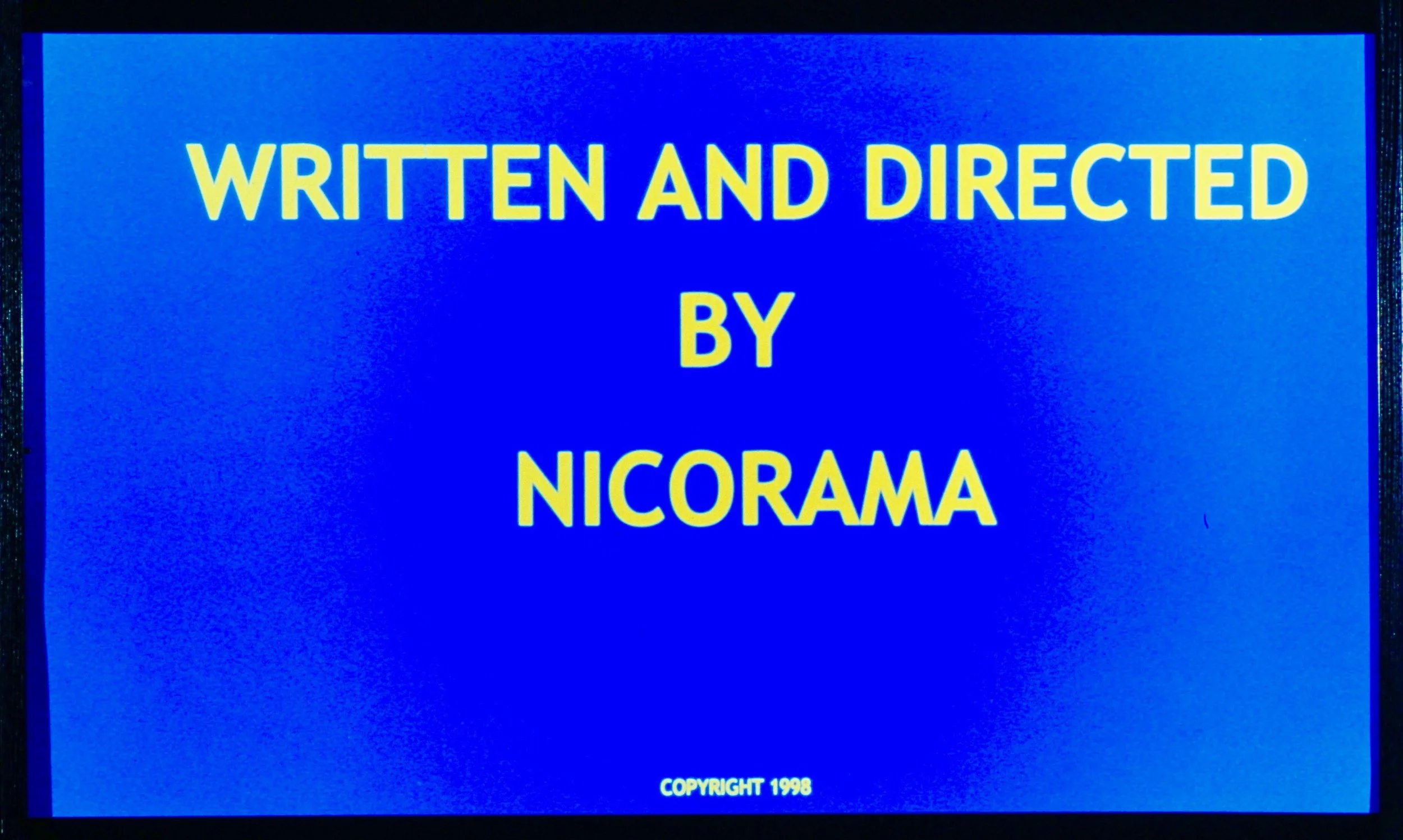  Nicorama 3 (1998):  Framed ink jet print, 30"x40"  