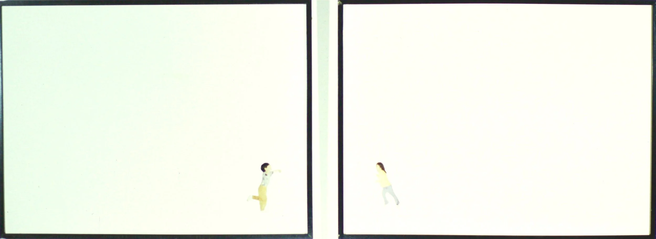  Dividing line (1998):  Two framed ink jet prints, 40"x30" each  