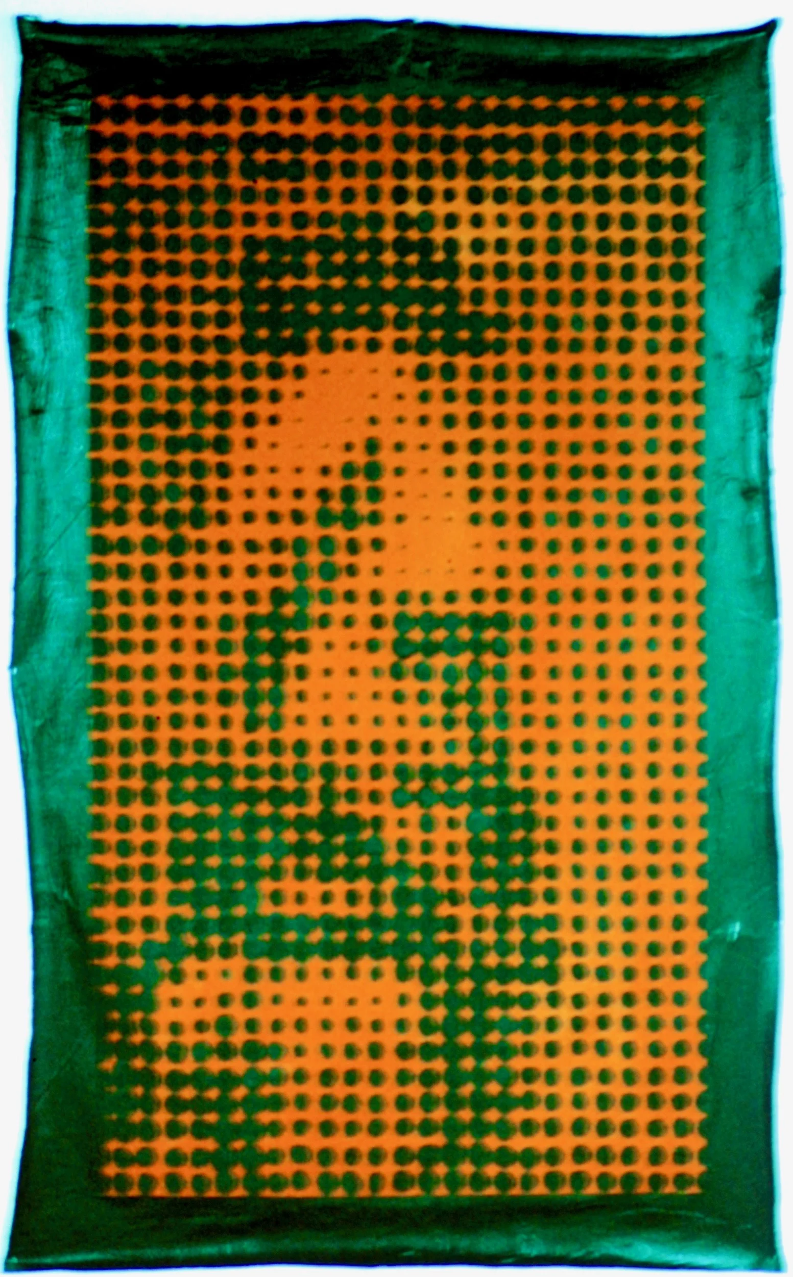  Little dots (1997):  Acrylic paint on canvas, 96"x50"  