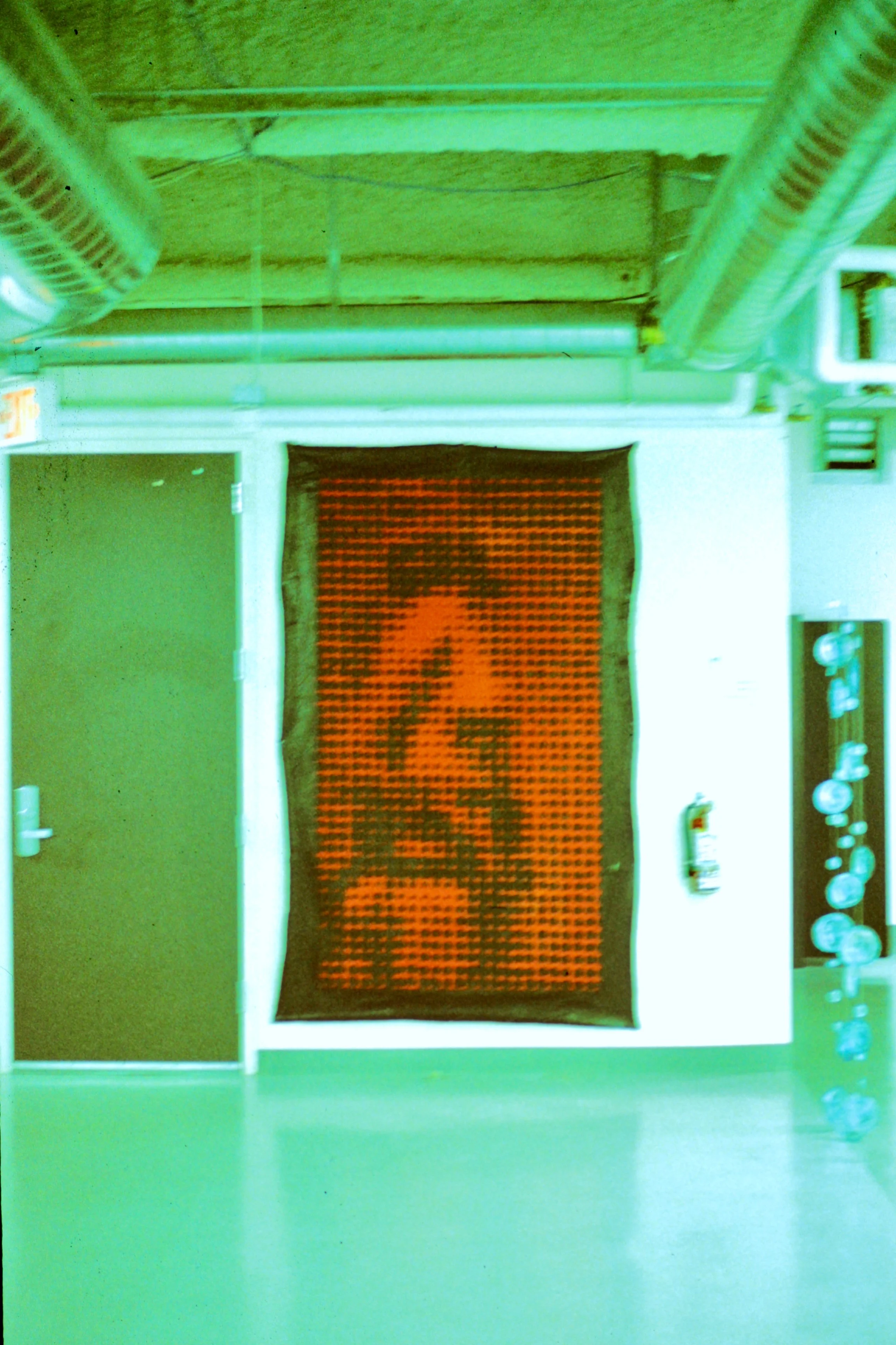  Little dots (1997):  Acrylic paint on canvas, 96"x50"  