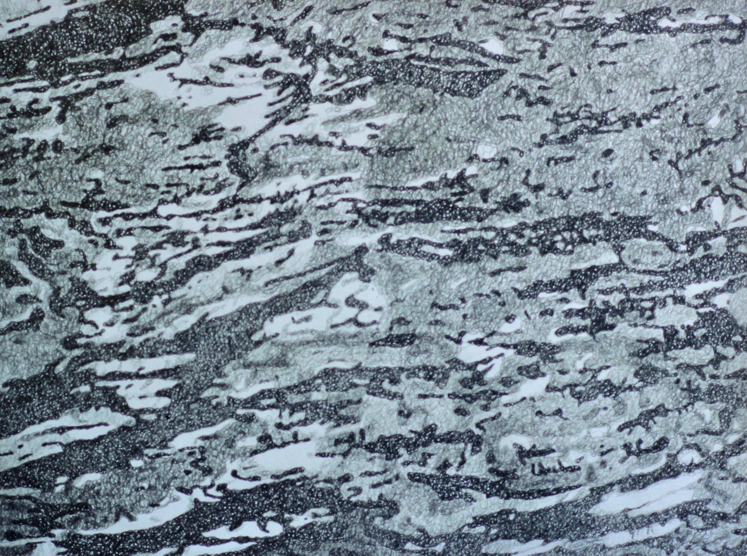  Breathing 1 (1997):  Pencil on paper, 30"x40"  