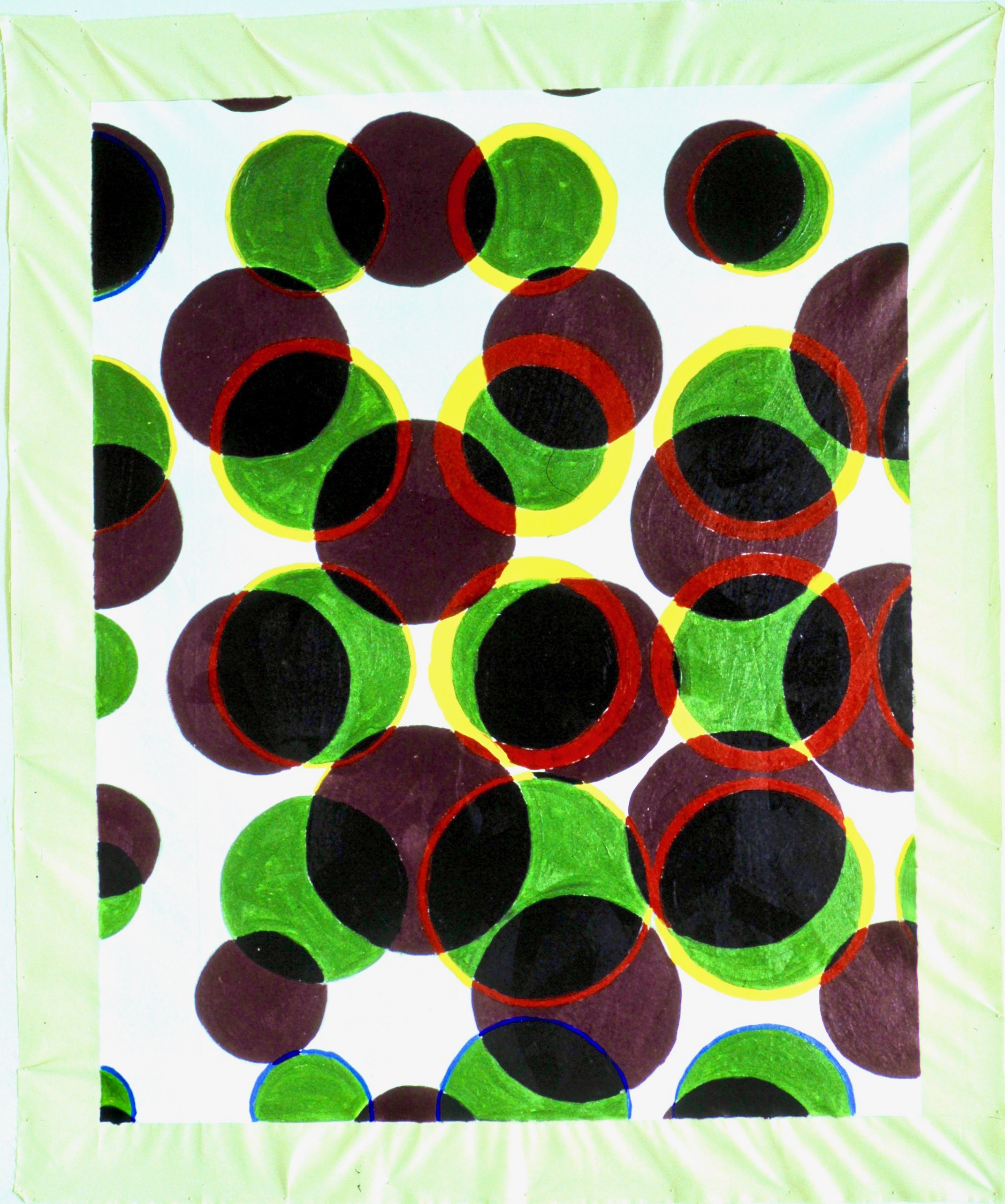  Self-portrait 1 (1998):  Oil paint on canvas, 72"x60"  