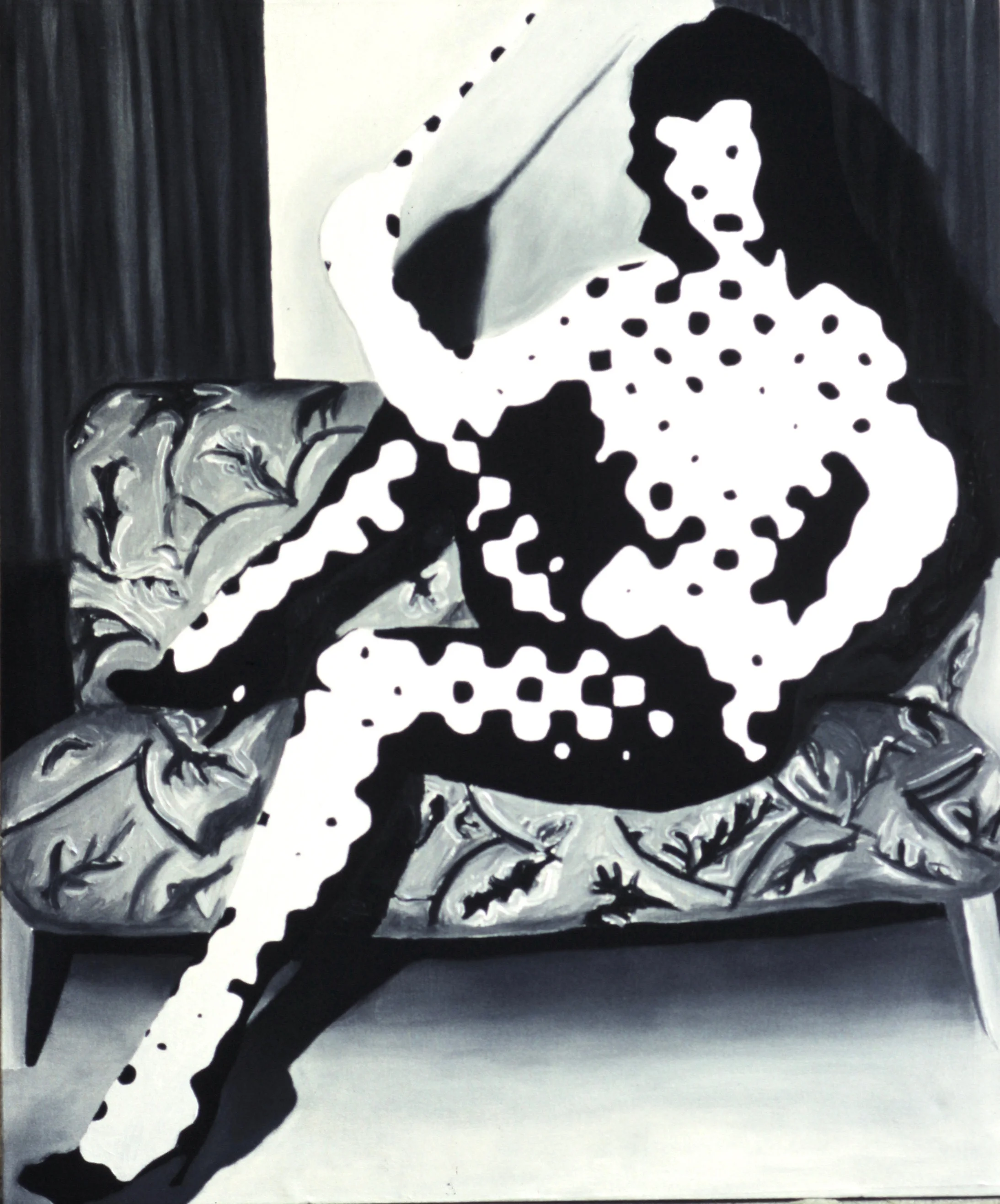  Just in time (1998):  Oil paint on canvas, 40"x50"  