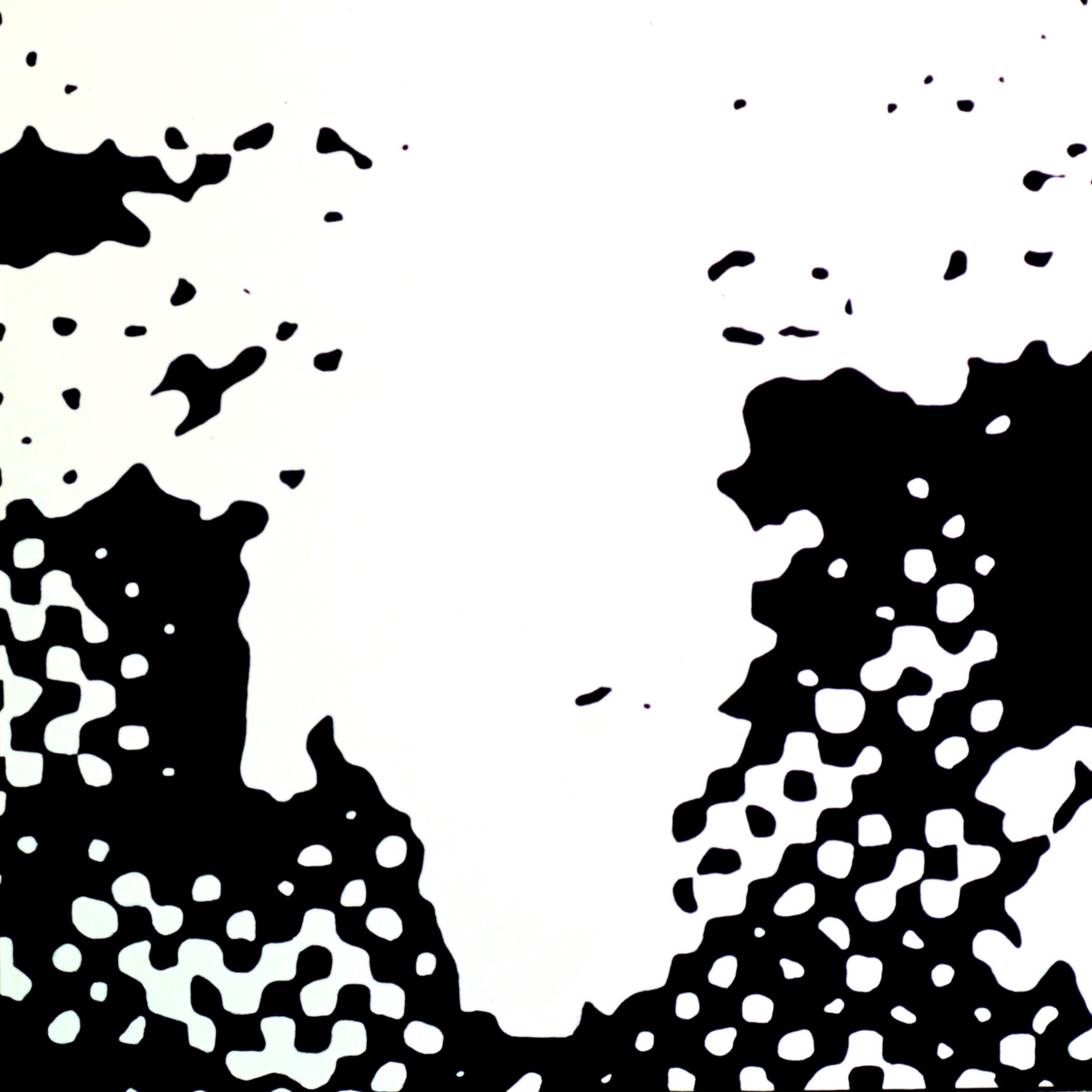  Walking (1998):  Oil paint on canvas, 40"x40"  