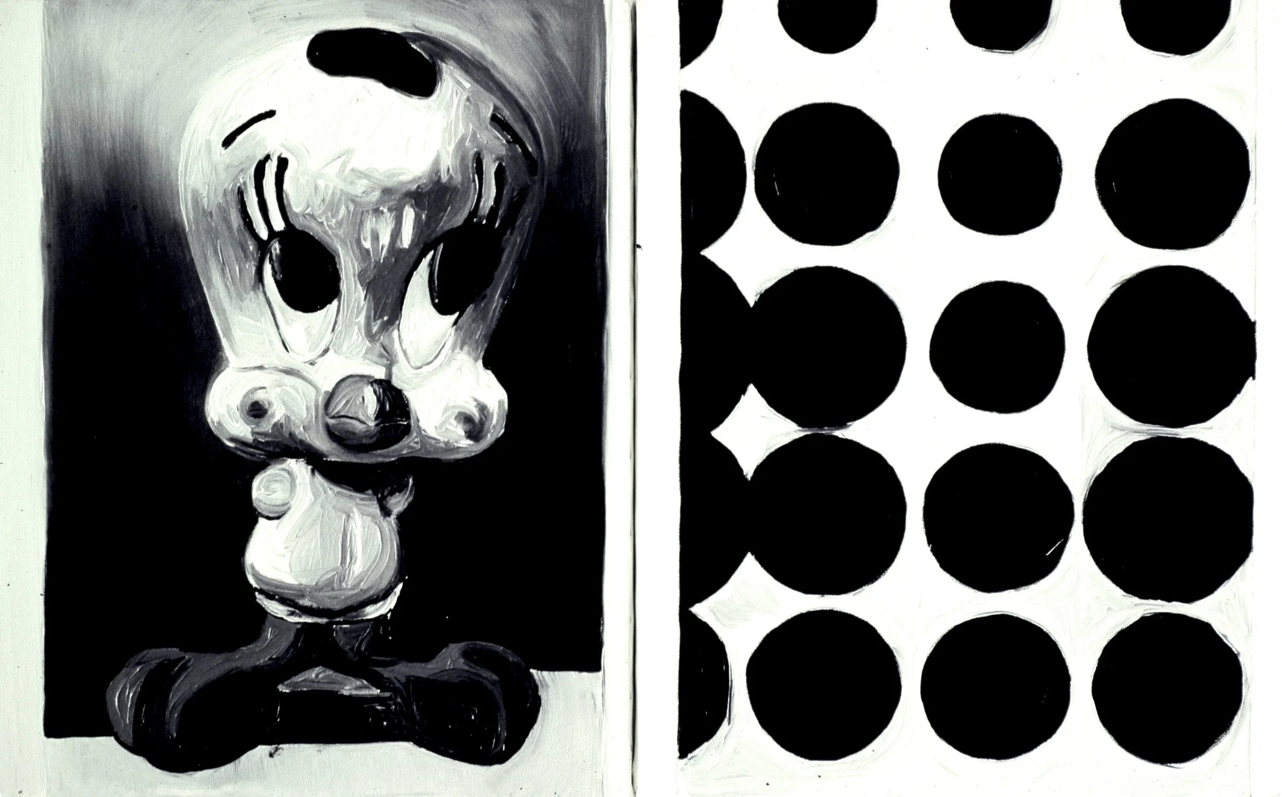  Tweet (1998):  Oil paint on canvas, 24"x36"  