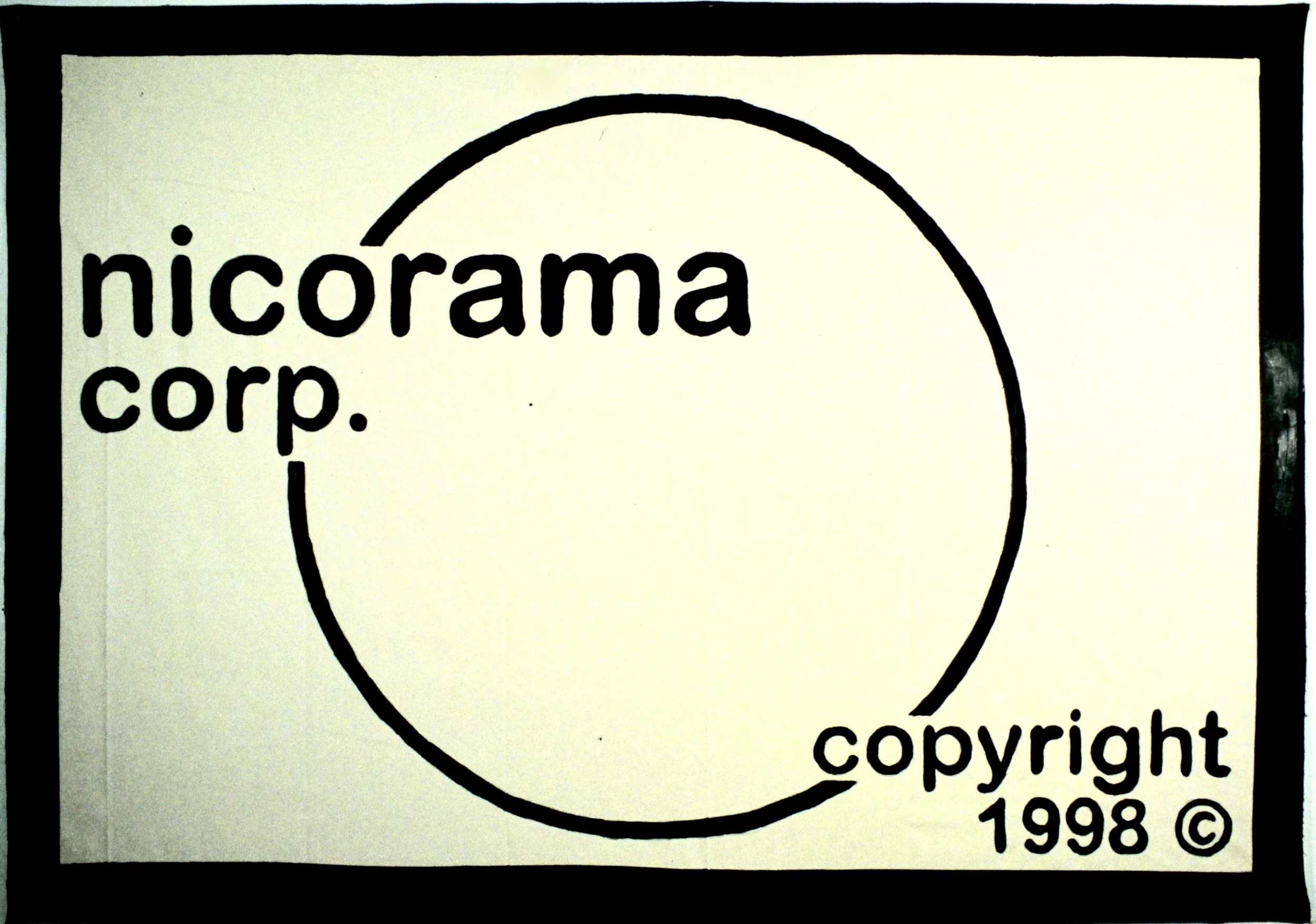  Nicorama corp. (1998):  Acrylic paint on canvas, 84"x120"  