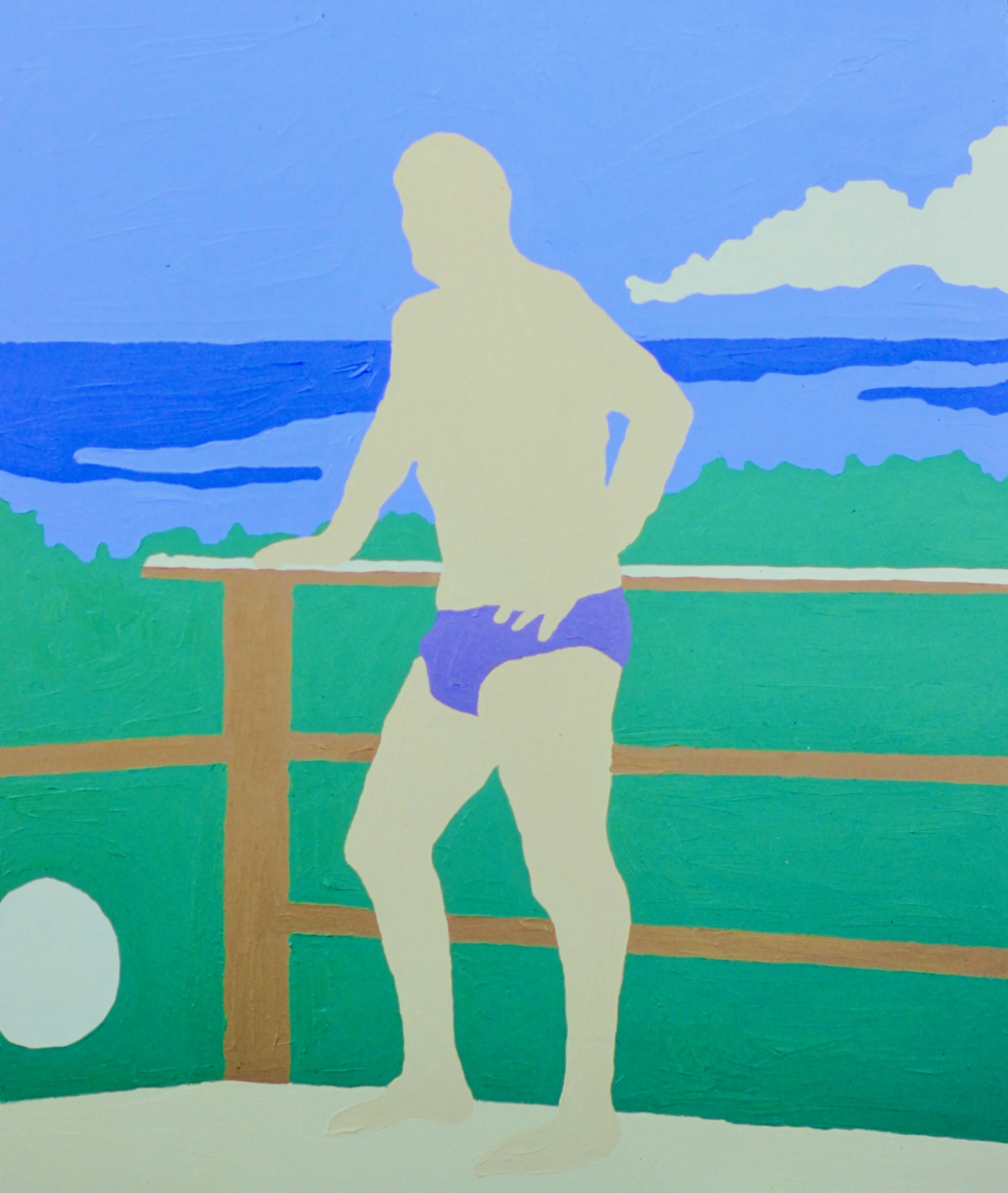  Tahiti (1999):  Oil paint on wood panel, 30"x20"  