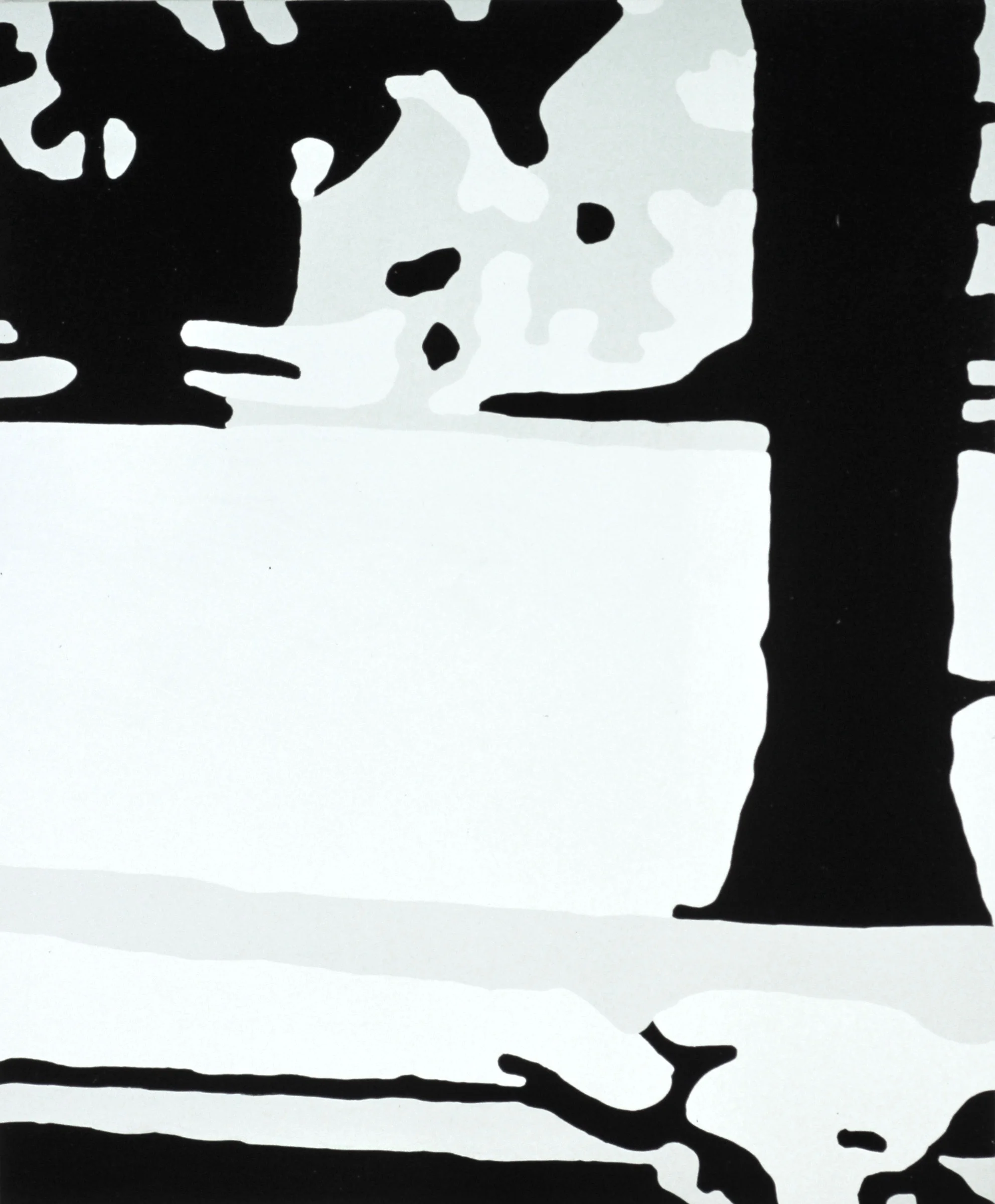  Outside (2000):  Oil paint on canvas, 48"x36"  