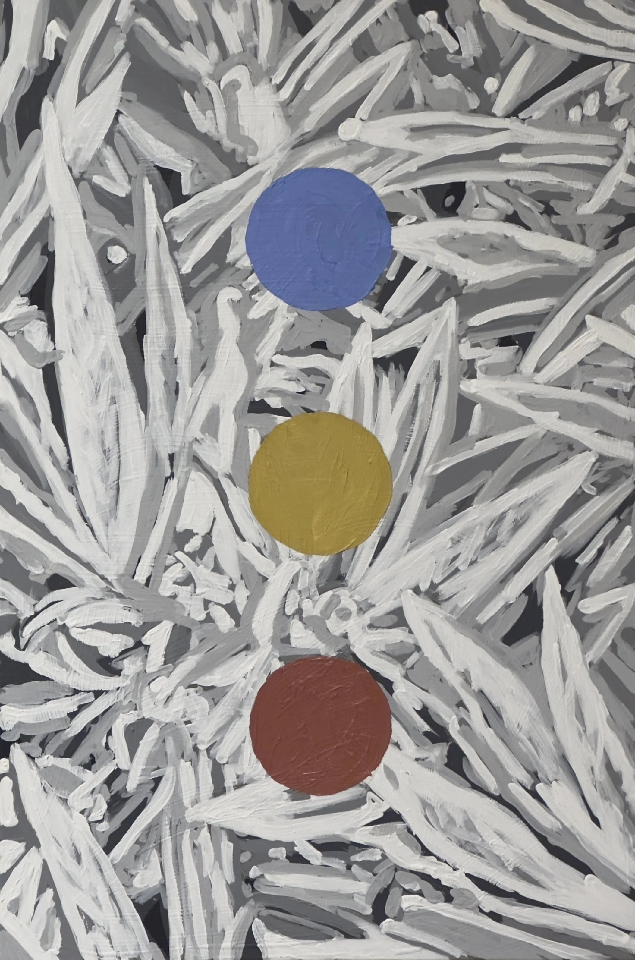  When I Think of John > 2023P3 (2023) Acrylic on Canvas, 30”x20” 