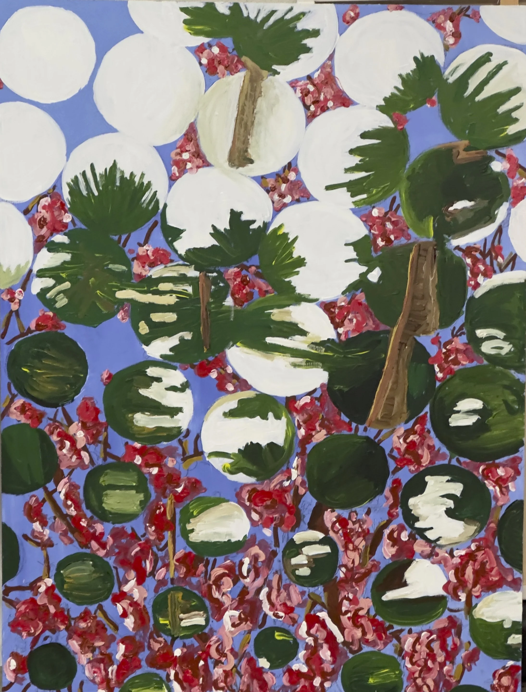  Thank you Damien > 2023P4 (2023) Acrylic on Panel, 40”x30” 