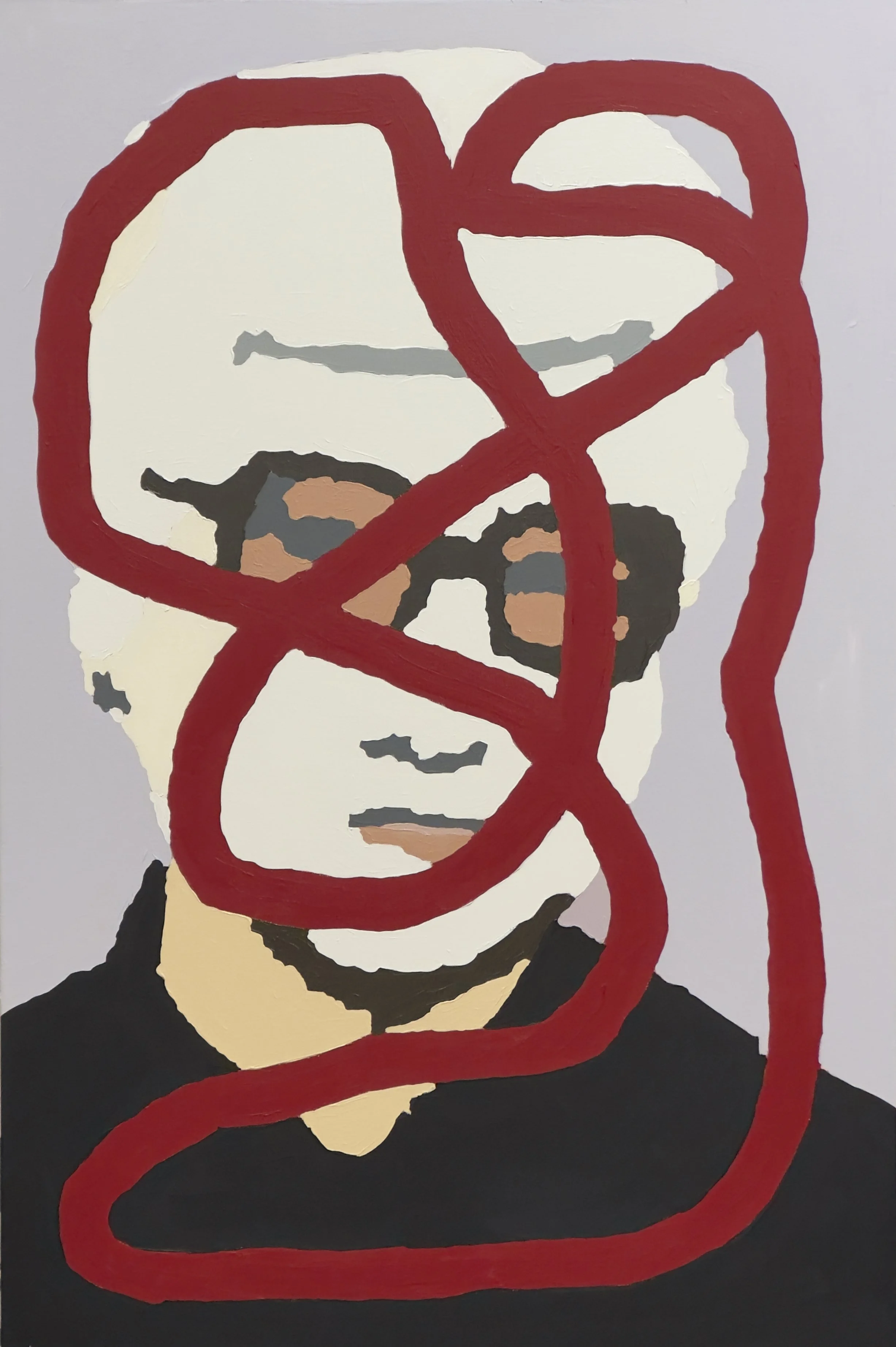  Luc and Brice > 2023P16 (2023) Acrylic on Canvas, 36”x24” 