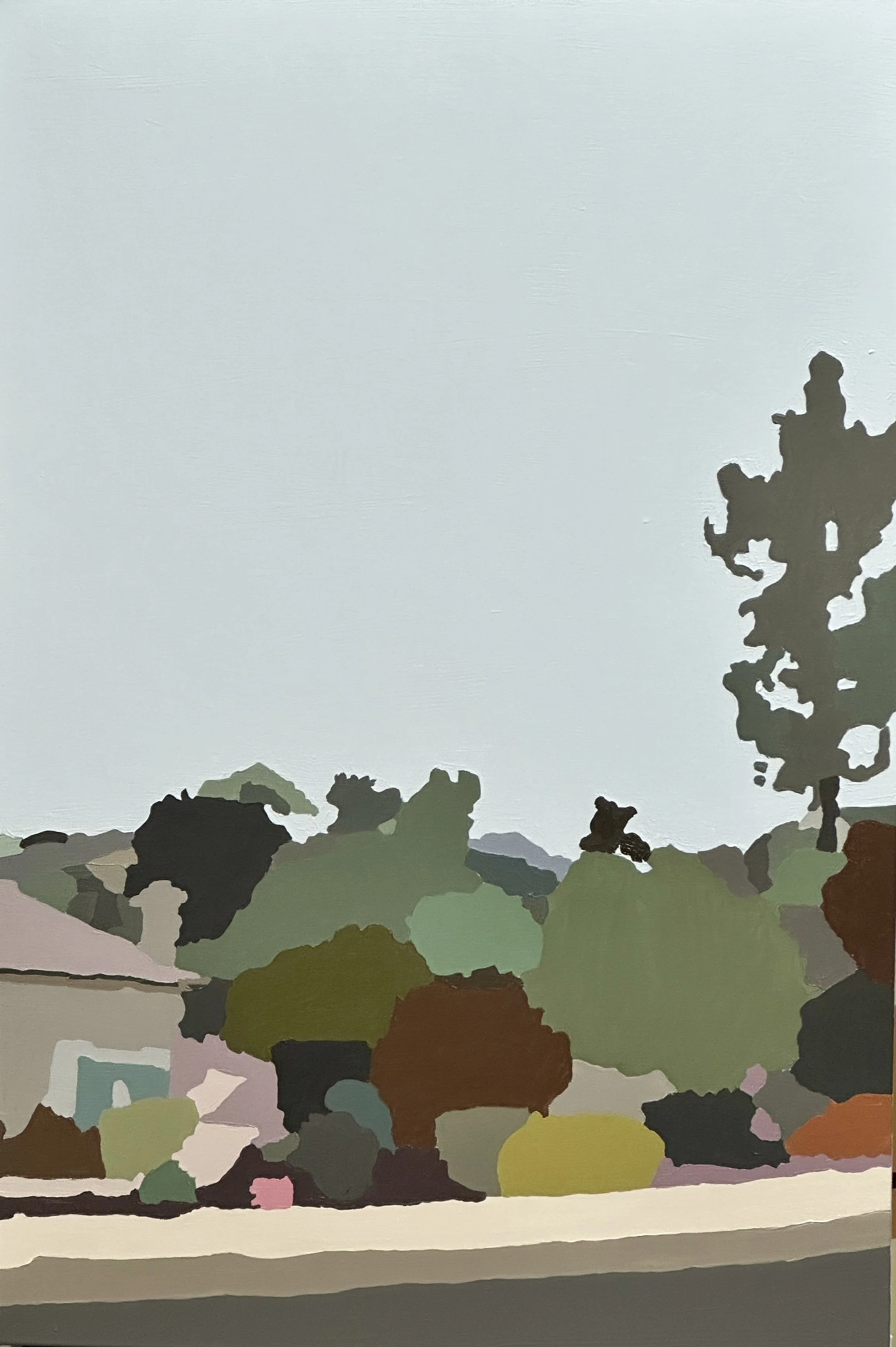  Walking in LA > 2023P18 (2023) Acrylic on Canvas, 36”x24” 