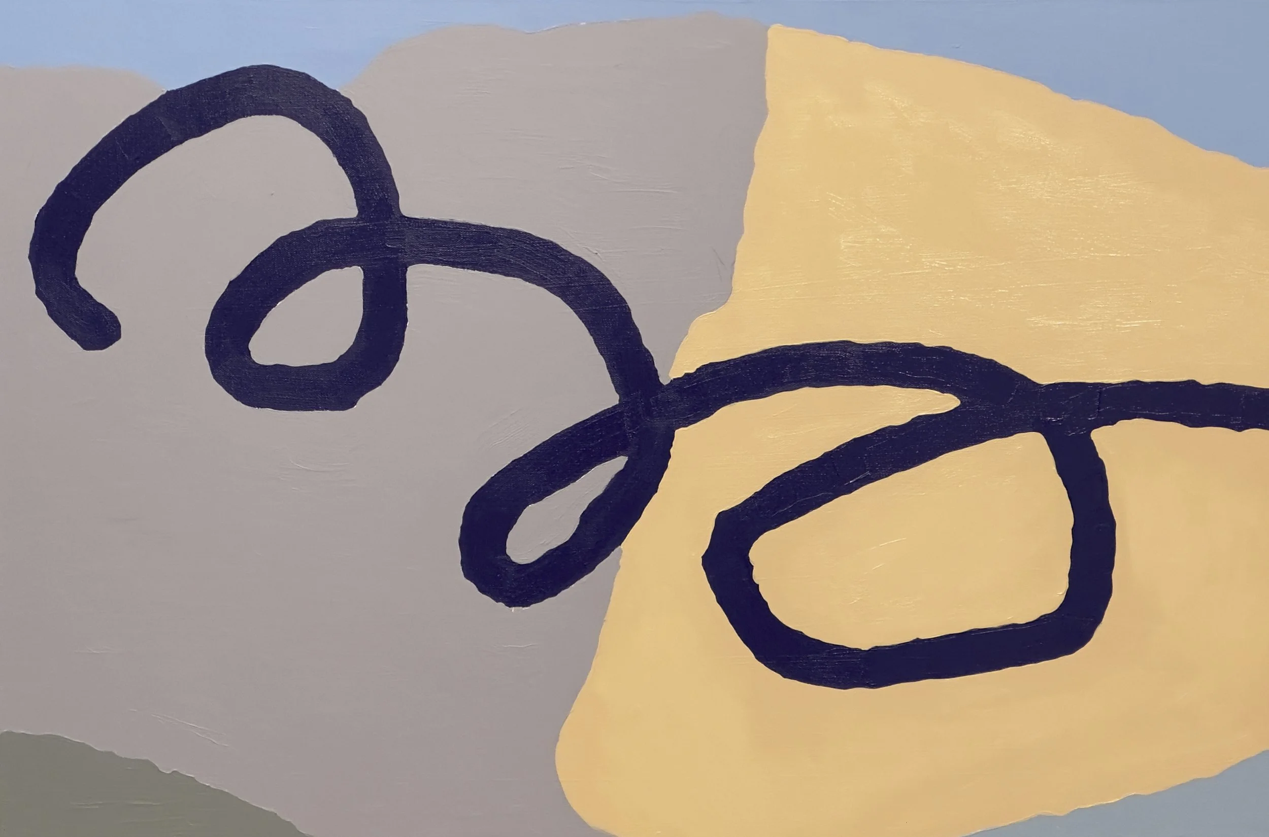  Blind Date > 2023P21 (2023) Acrylic on Canvas, 24”x36” 