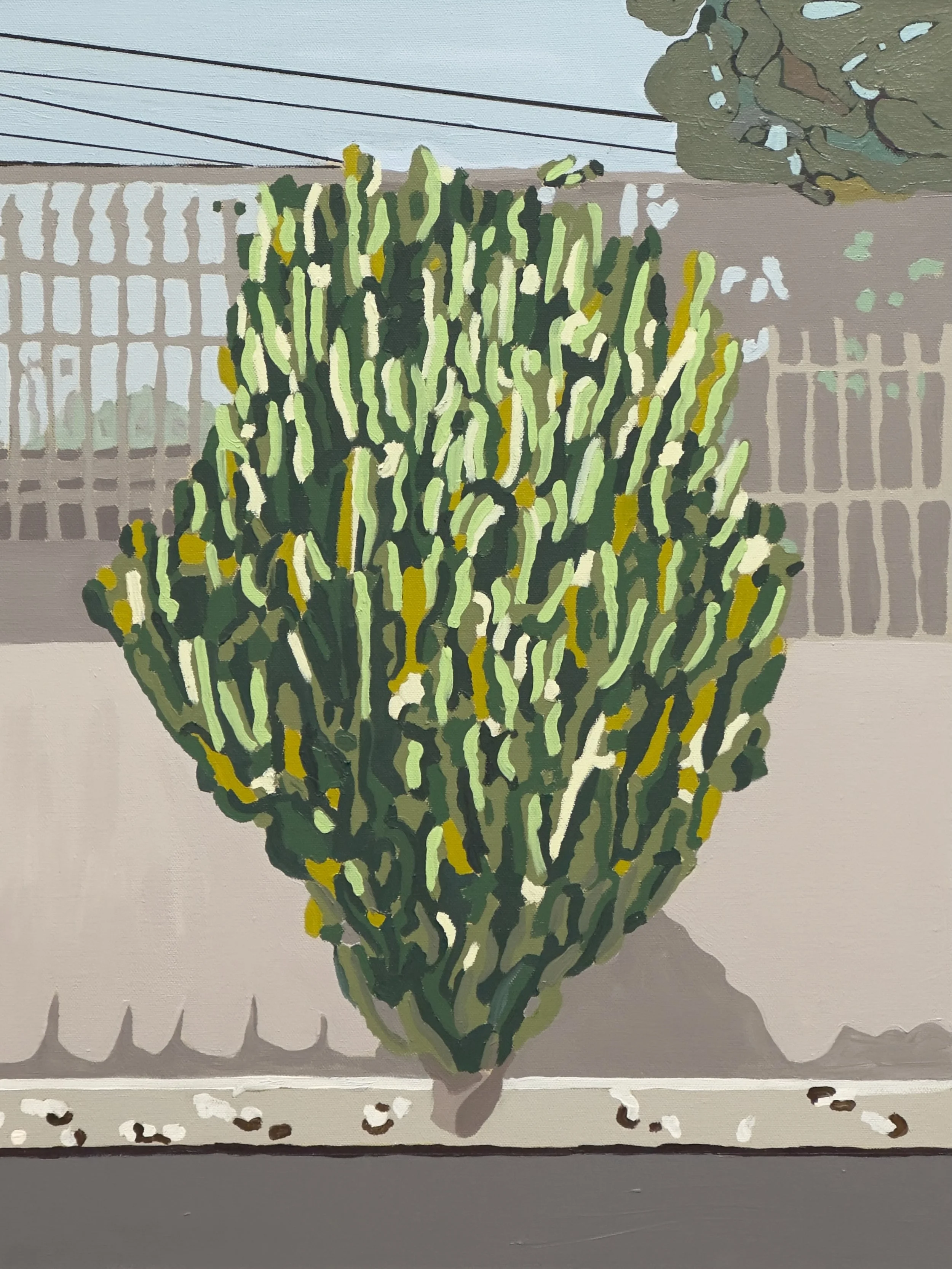  Temptation > 2023P28 (2023) Acrylic on canvas, 24”x18” 