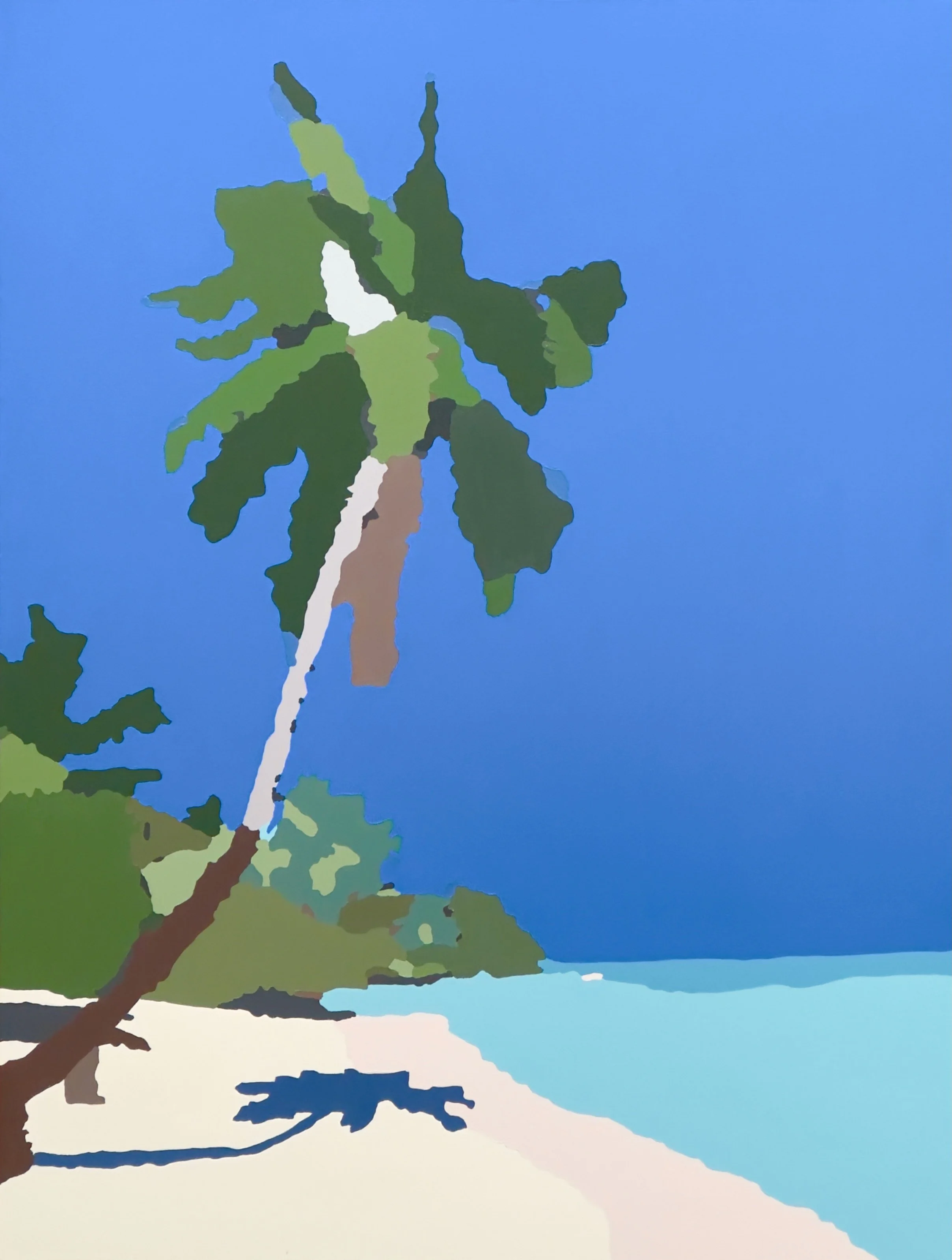  The Unseen &gt; 2023P33 (2023) Acrylic on canvas, 40”x30” 