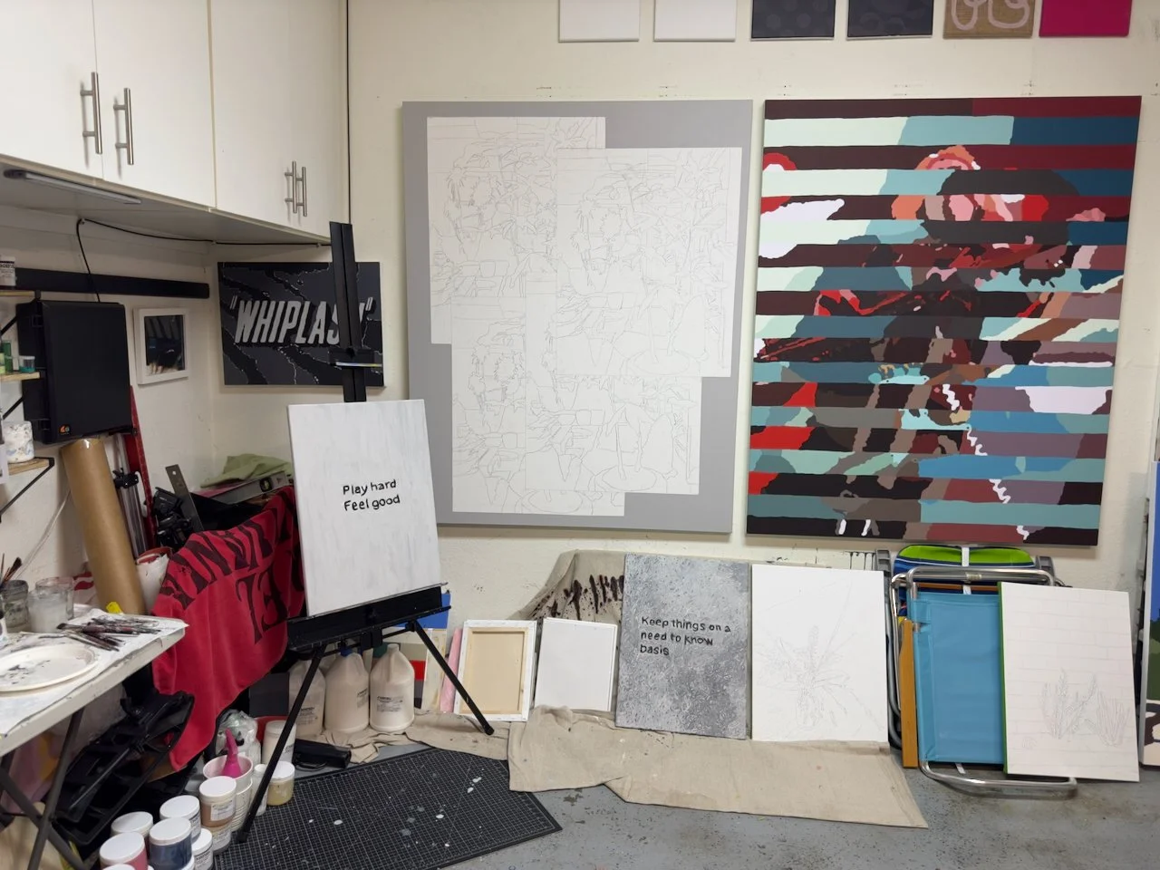The Dark Mirror > 2024P10 (2024) Acrylic on canvas, 24βx18β