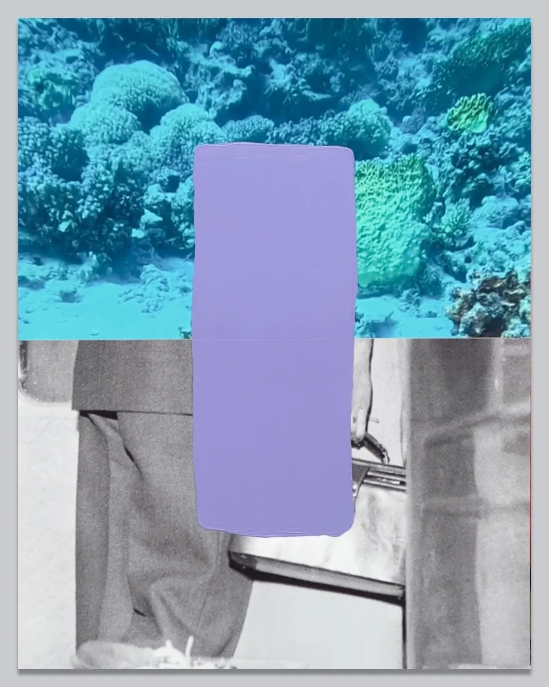 The Lost One > 2024P17 (2024) Acrylic on c-print mounted on wood panel, 14βx11β