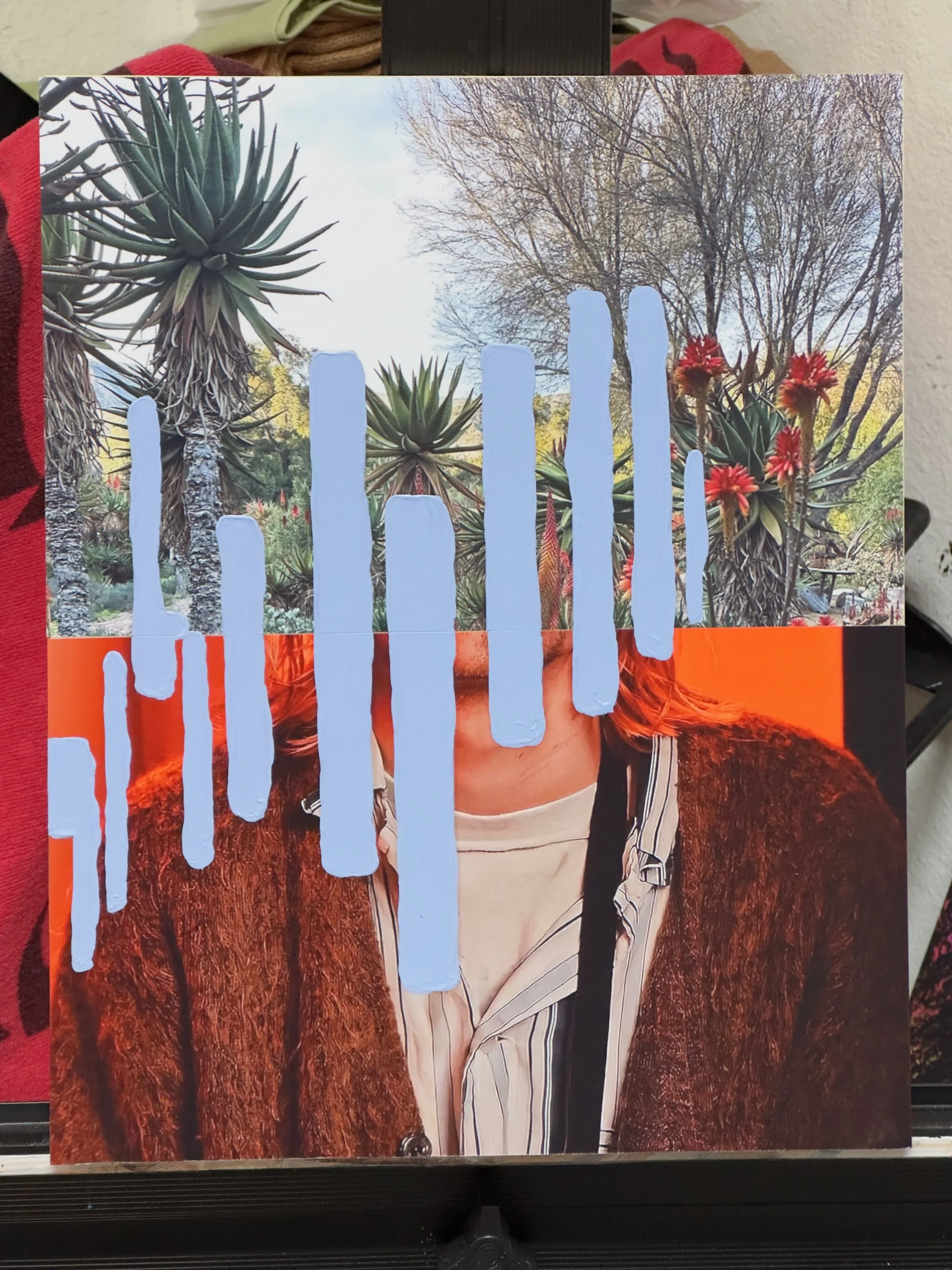 Undercurrent > 2024P23 (2024) Acrylic on c-print mounted on wood panel, 14βx11β