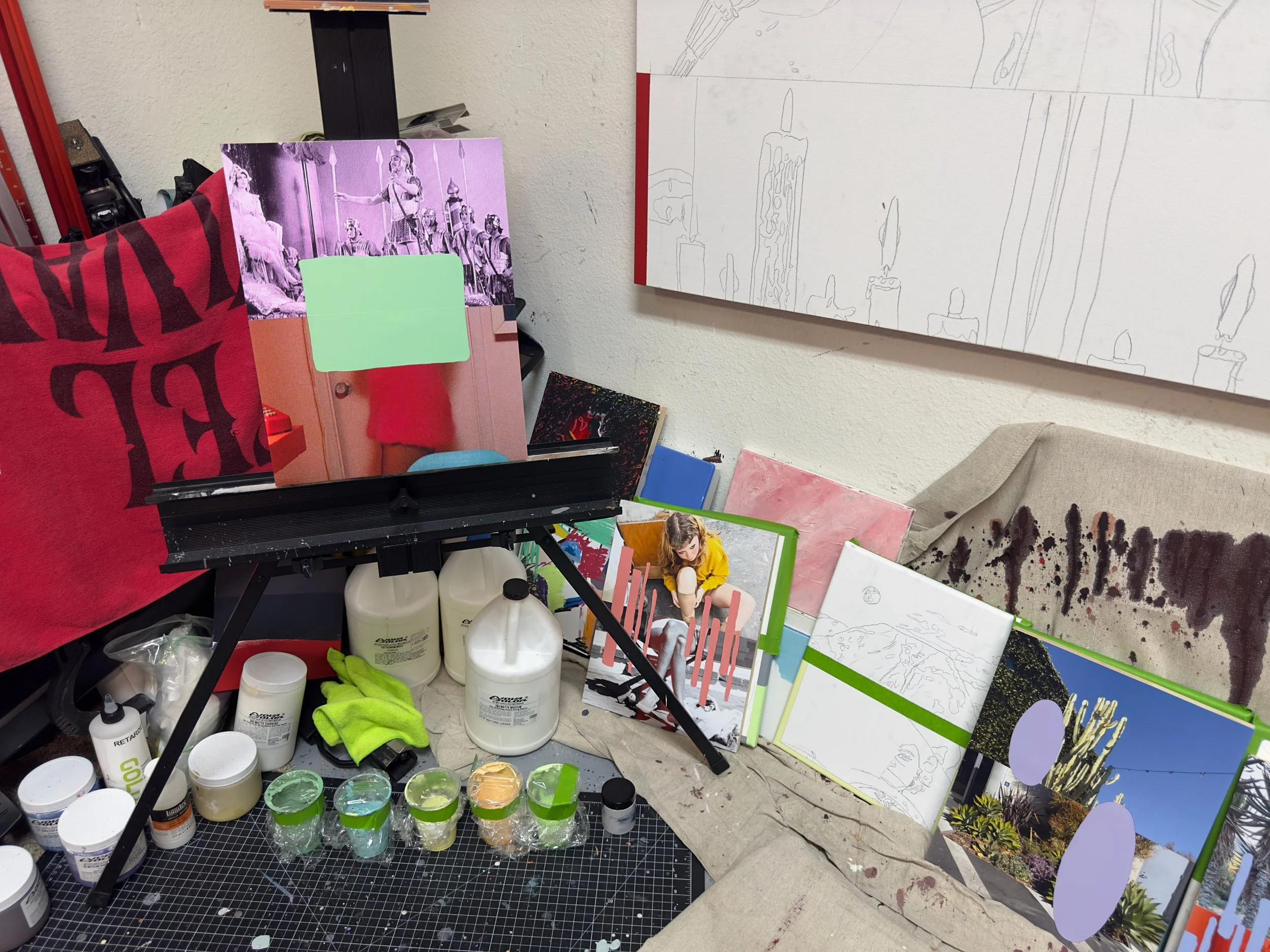The Reckless Moment > 2024P26 (2024) Acrylic on c-print mounted on wood panel, 14βx11β