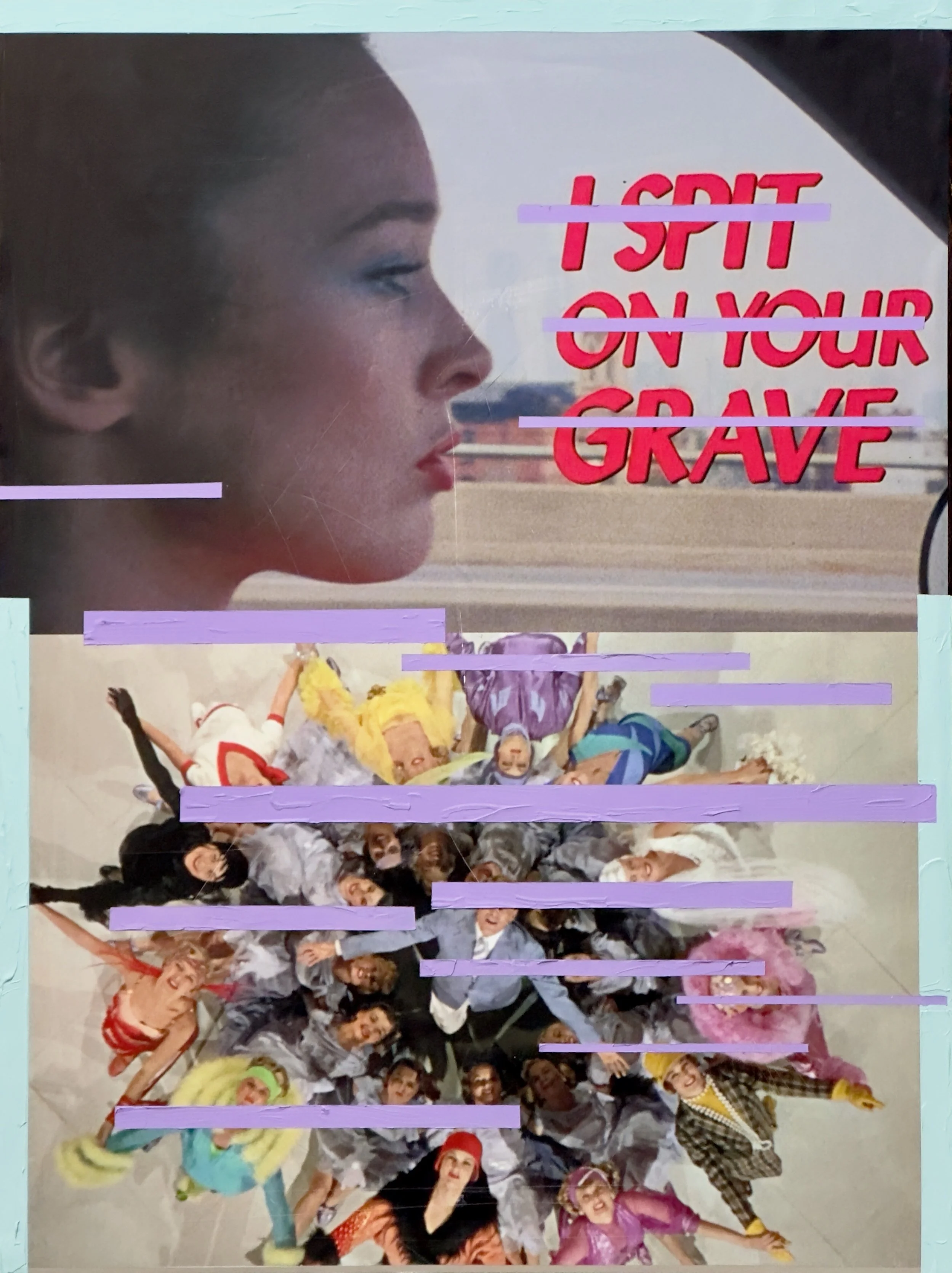  Impact > 2024P34 (2024) Acrylic on c-print mounted on wood panel, 40”x30” 