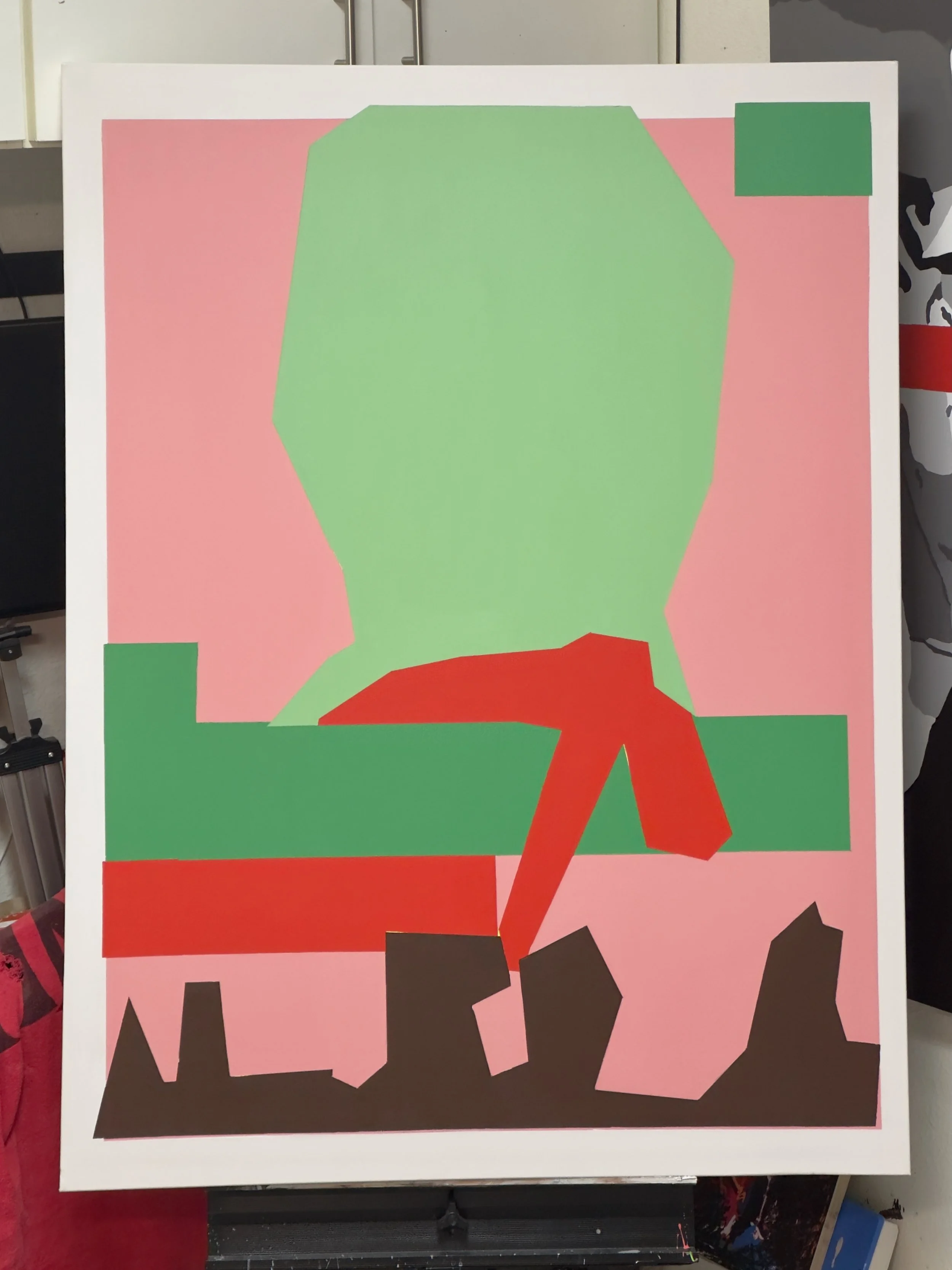 Backlash > 2024P37 (2024) Acrylic on canvas, 48βx36β