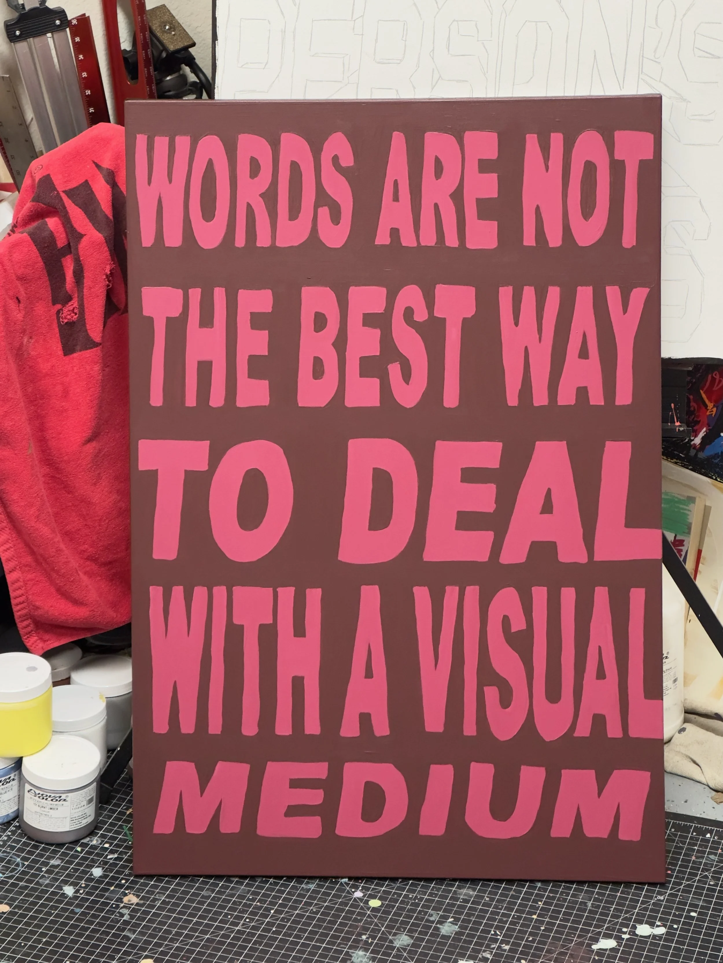 The Pretender> 2024P43 (2024) Acrylic on canvas, 36βx24β