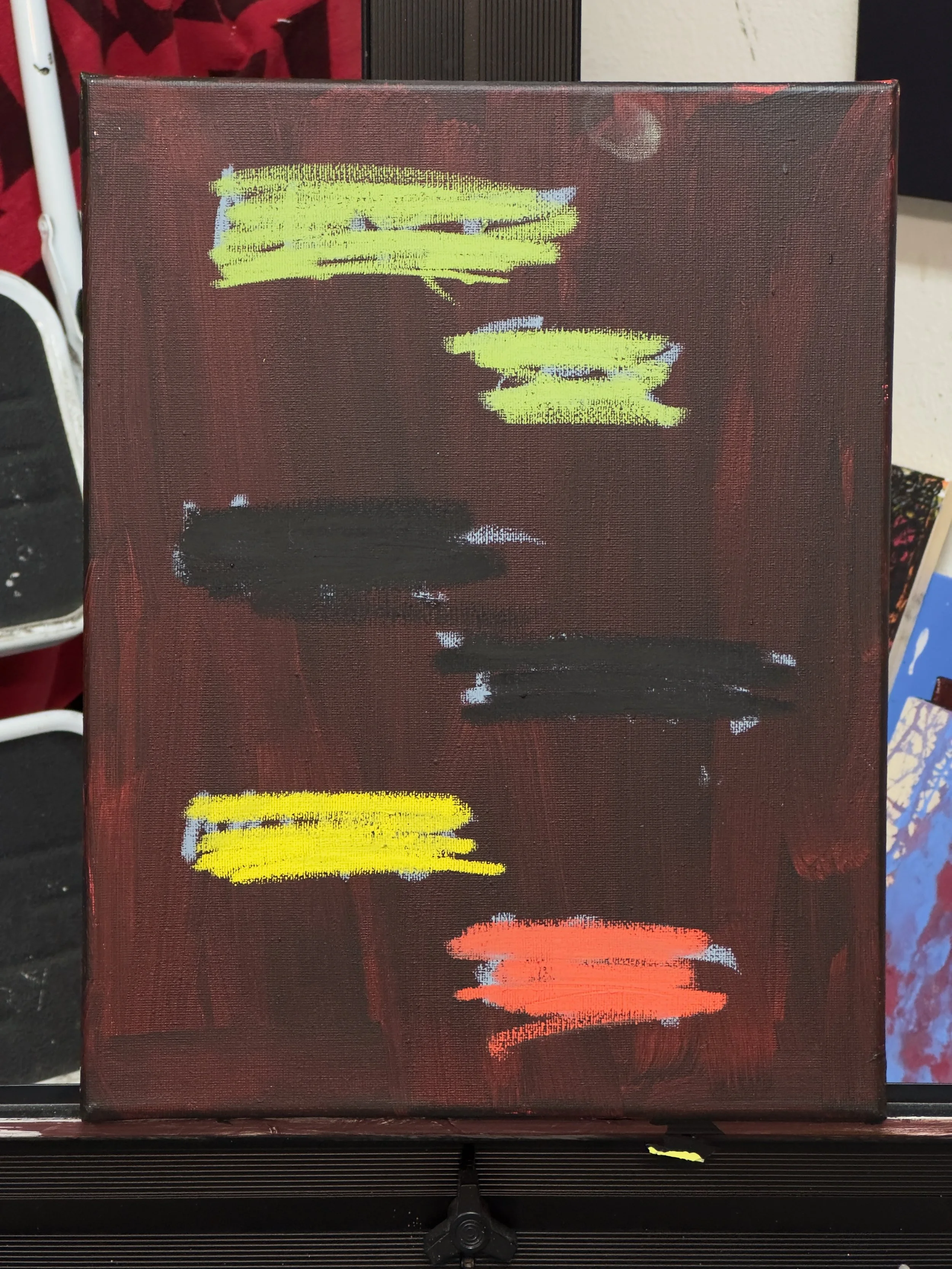 Scratch 3 > 2024P47 (2024) Oil pastel and acrylic on canvas, 14βx11β