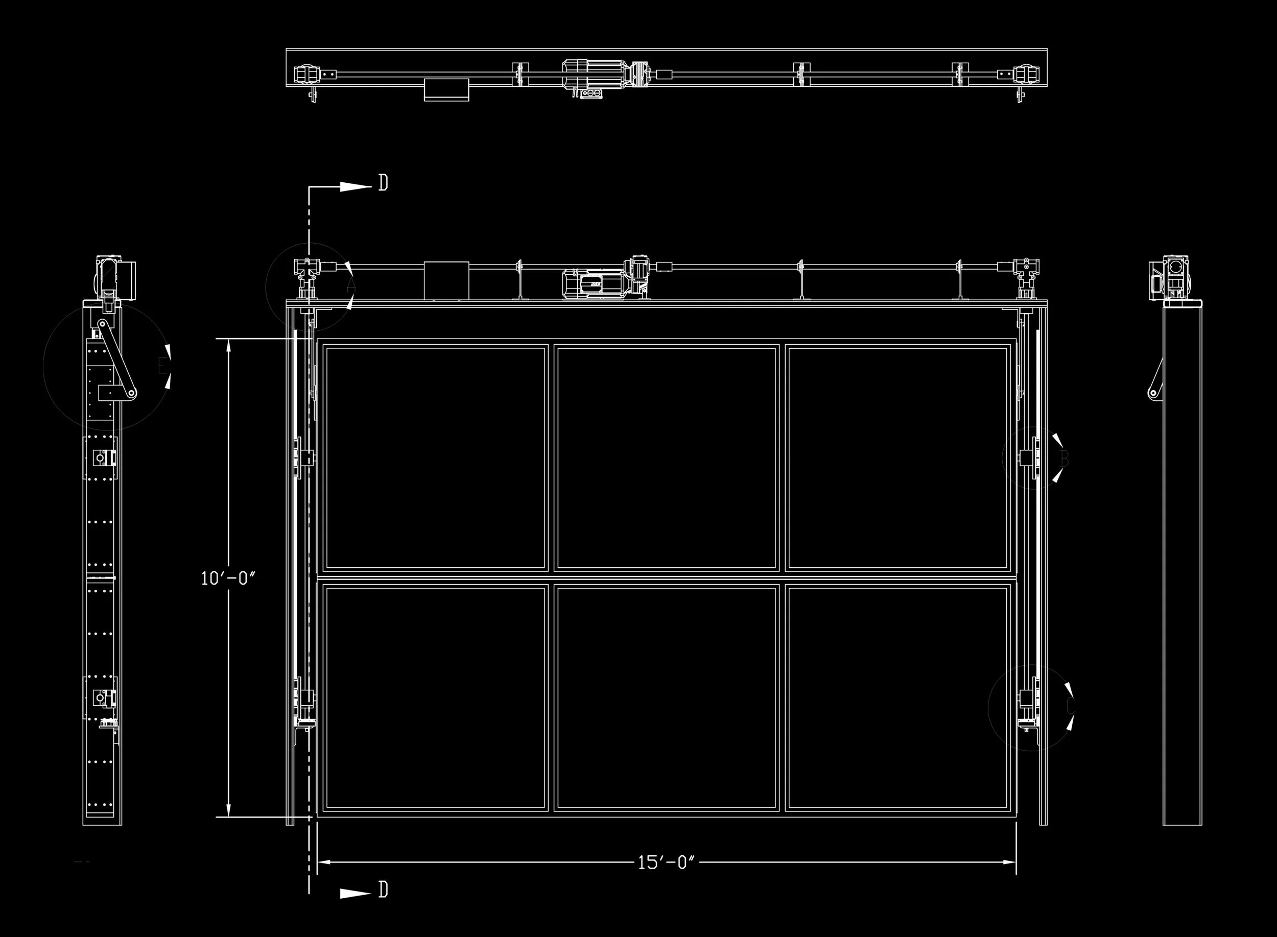 Bifold door blueprint