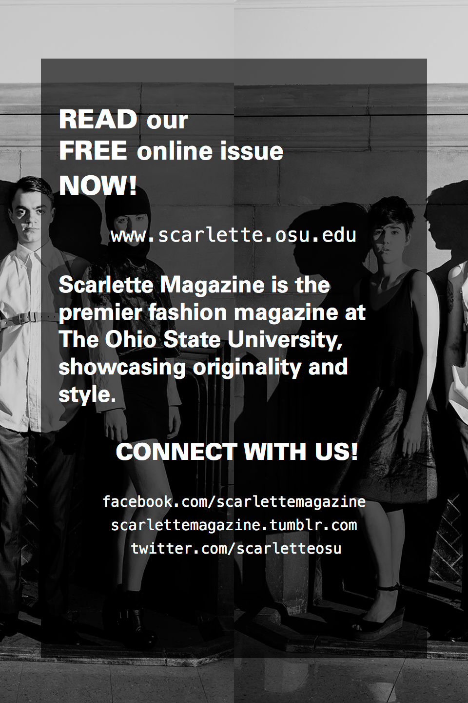 Promotional material and editorial spreads designed for Scarlette Magazine. 