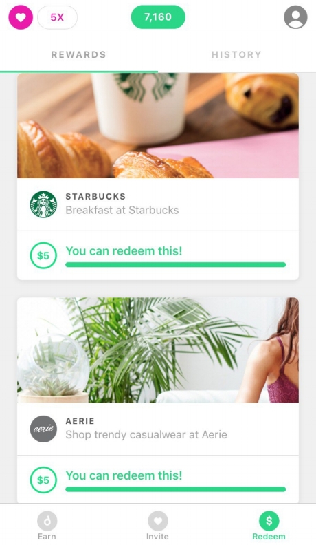 A snippet of potential rewards you can redeem with Drop. They can range from $2 - $50 in value for retailers like Swiss Chalet, Apple, and Best Buy.