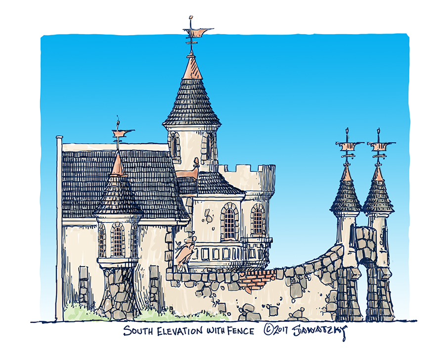 inn south side with fence