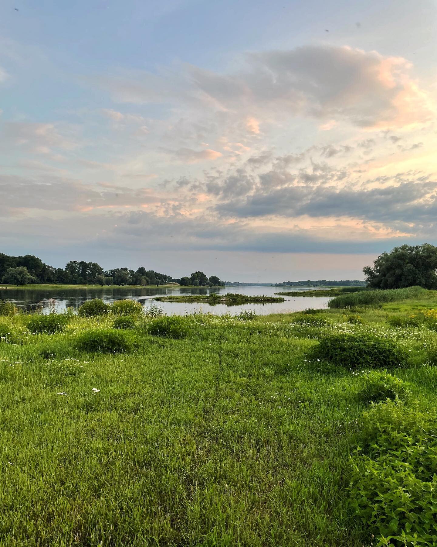 Schaue heute in der U-Bahn fast meditativ auf dieses Foto von der Elbe vergangenes Wochenende. M&ouml;ge es mein aufgew&uuml;hltes Inneres etwas beruhigen&hellip;#calmnessofmind #wecyclebrandenburg