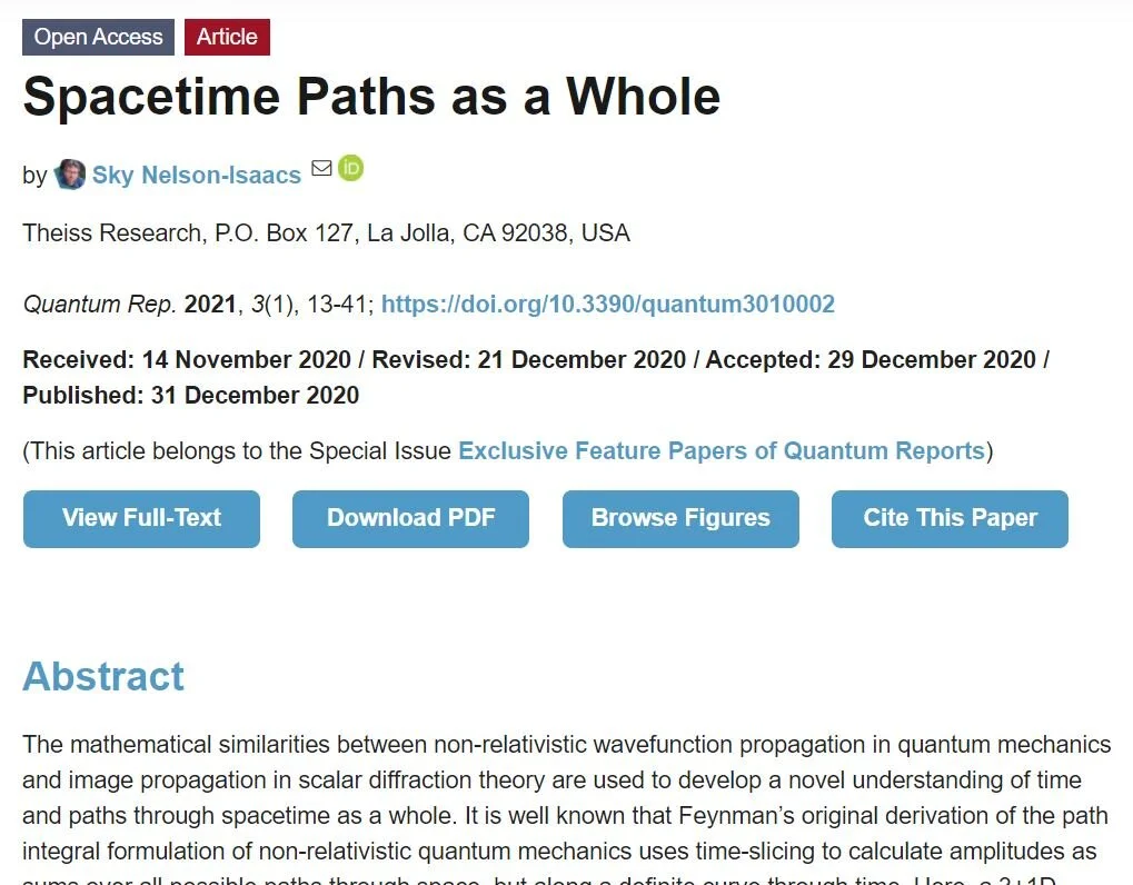 Semi-technical in-depth summary of “Spacetime Paths as a Whole”