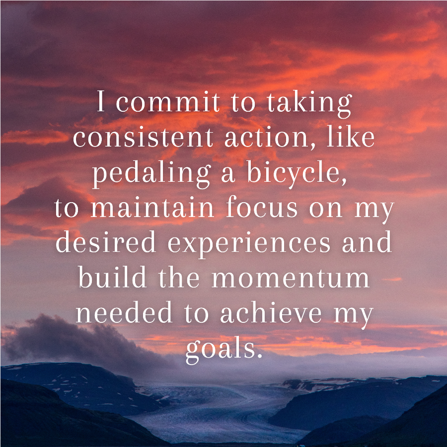 Building momentum is like riding a bike