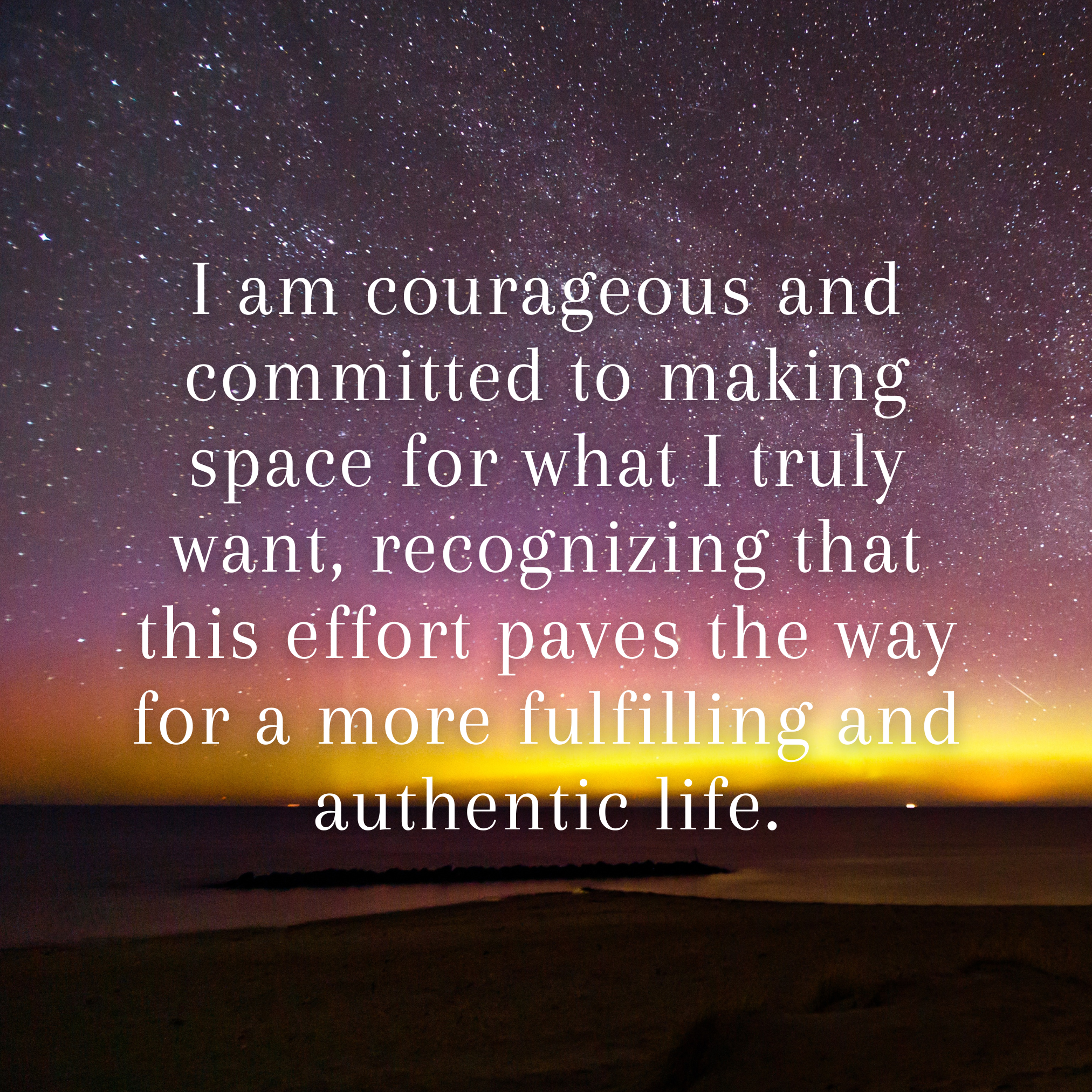 Make space for what you really want